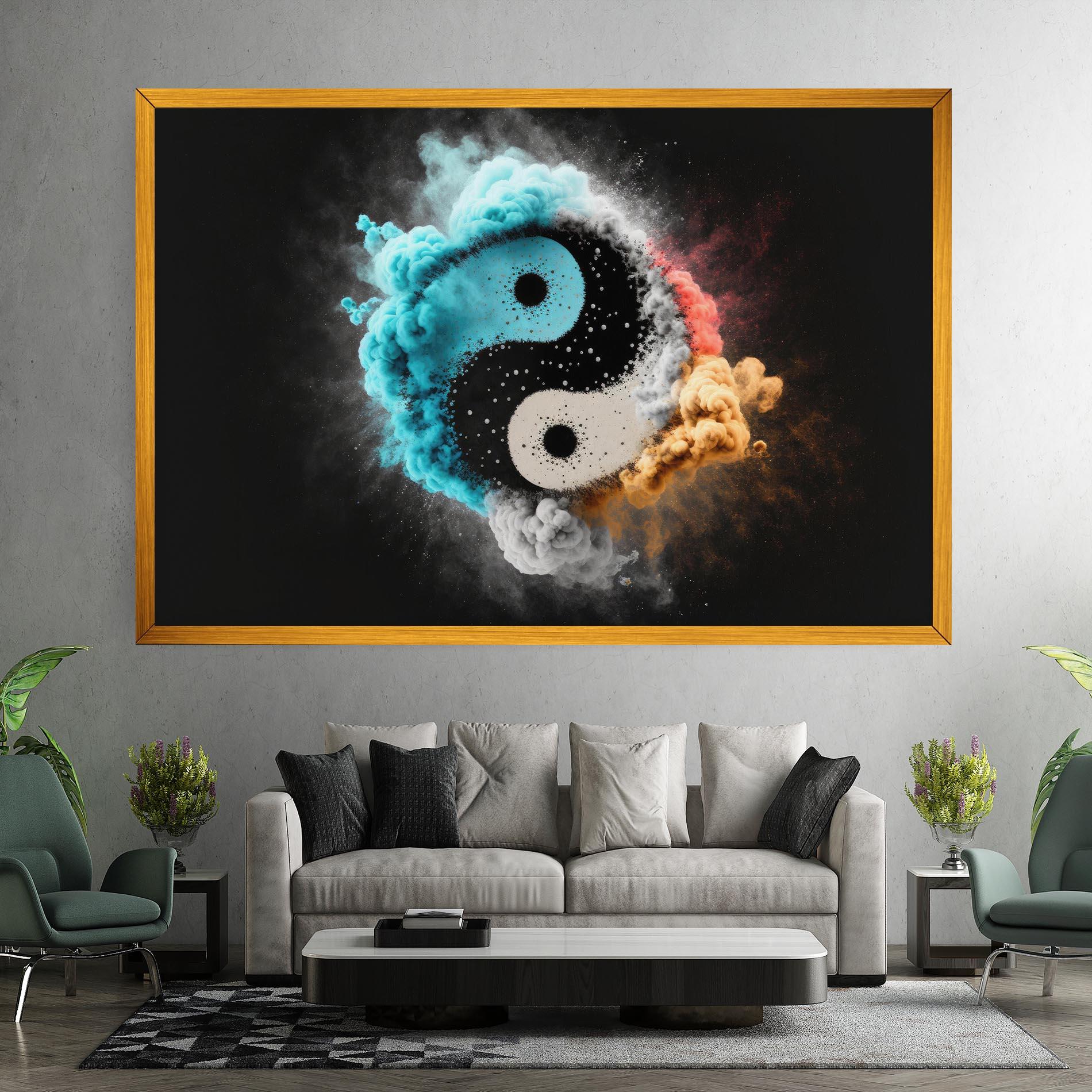 Tablou Canvas Blue Smoke Yinuang mockup 7