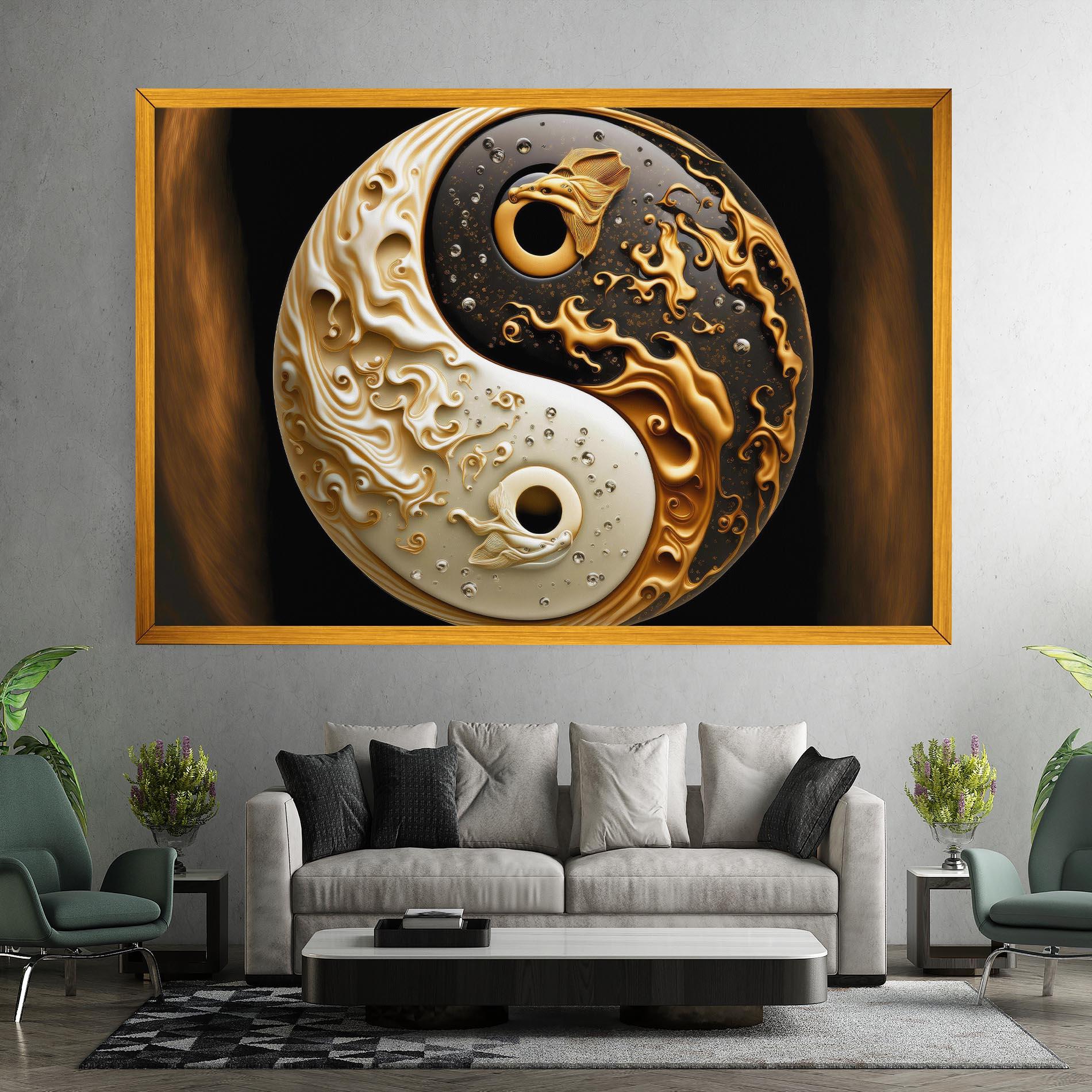 Tablou Canvas Caramel Yinyang mockup 7