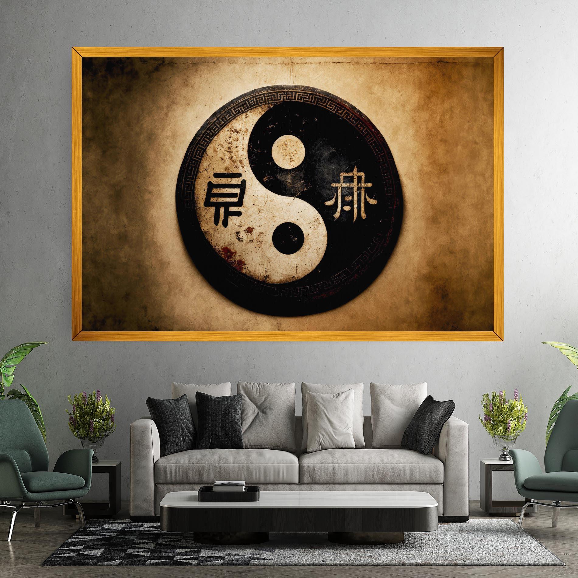 Tablou Canvas Chinese Yinyang mockup 7