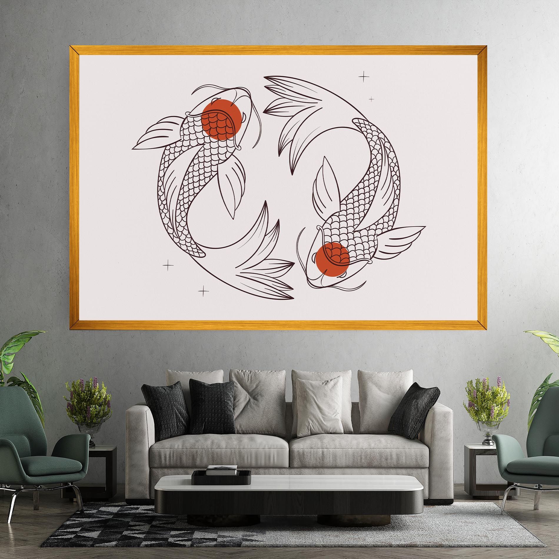 Koi Yinyang Art mockup 7