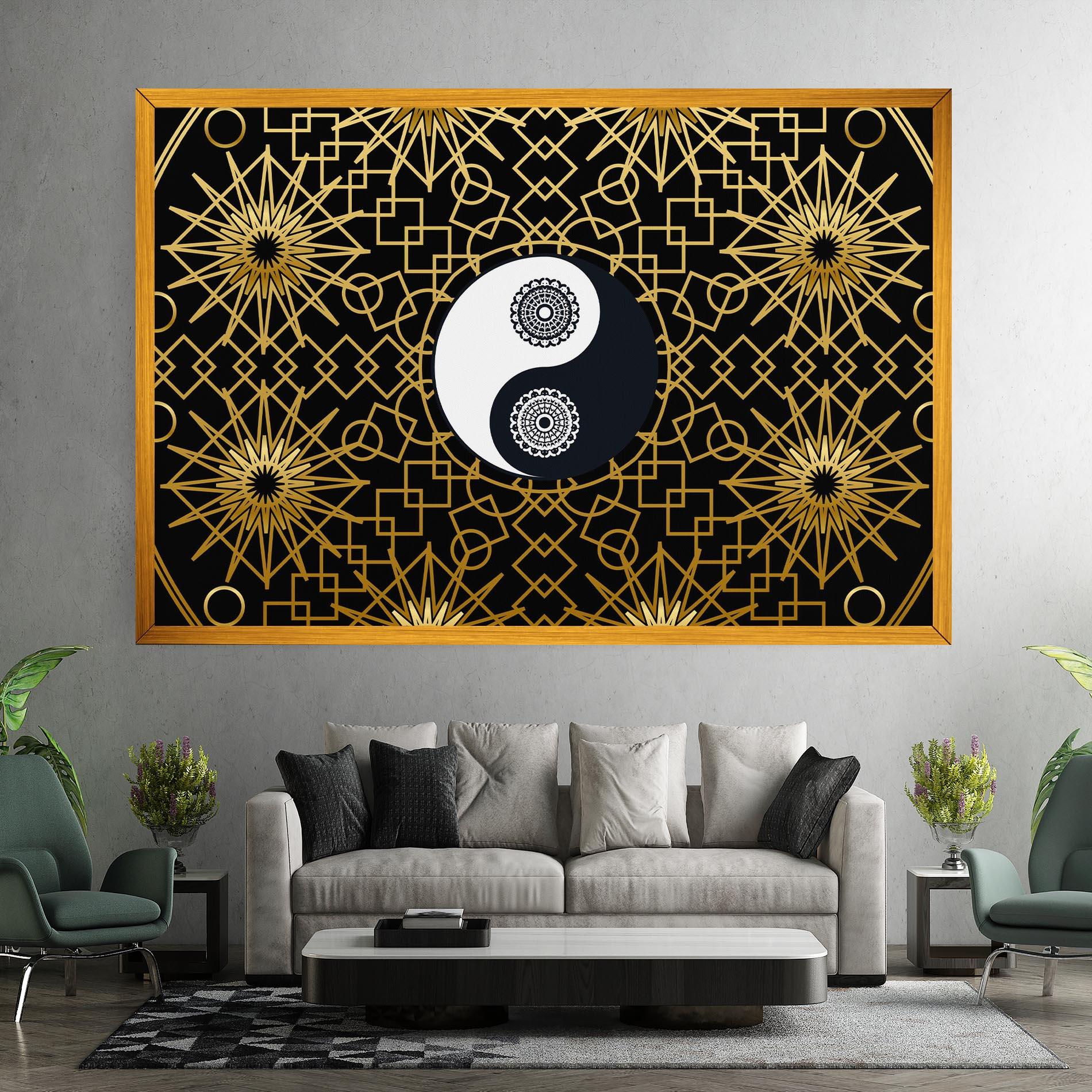 Tablou Canvas Meditation Yin Yang mockup 7