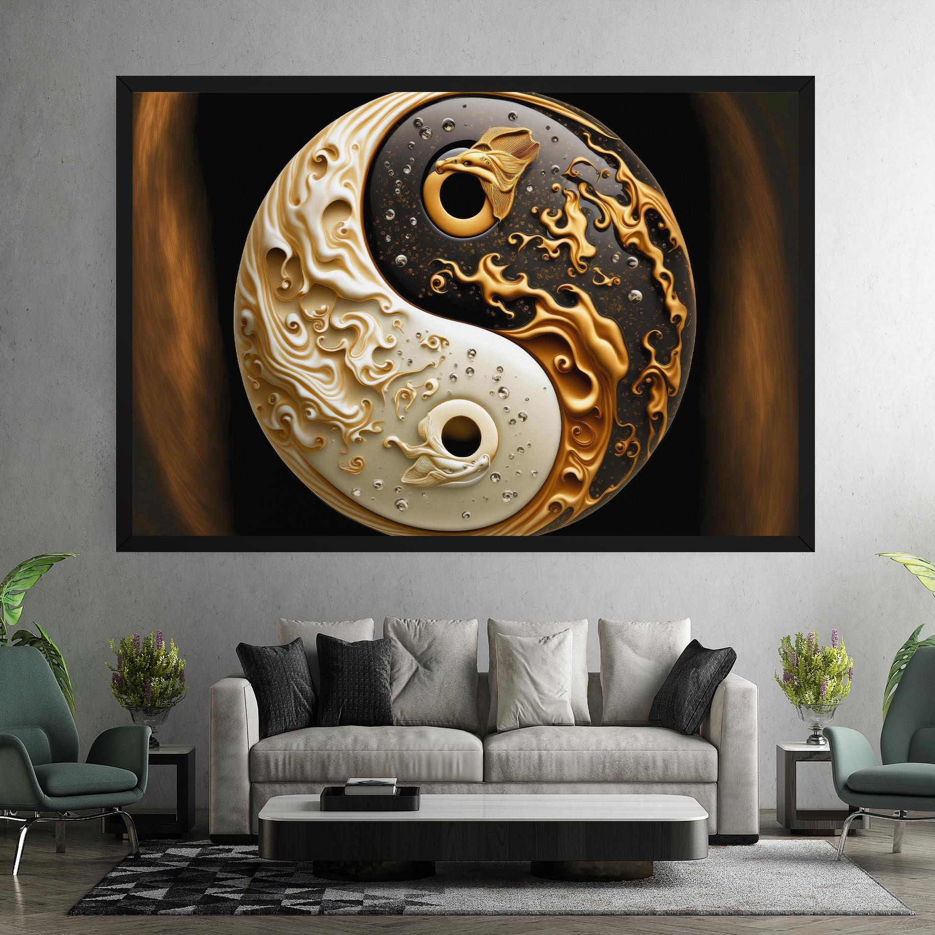 Tablou Canvas Caramel Yinyang mockup 7
