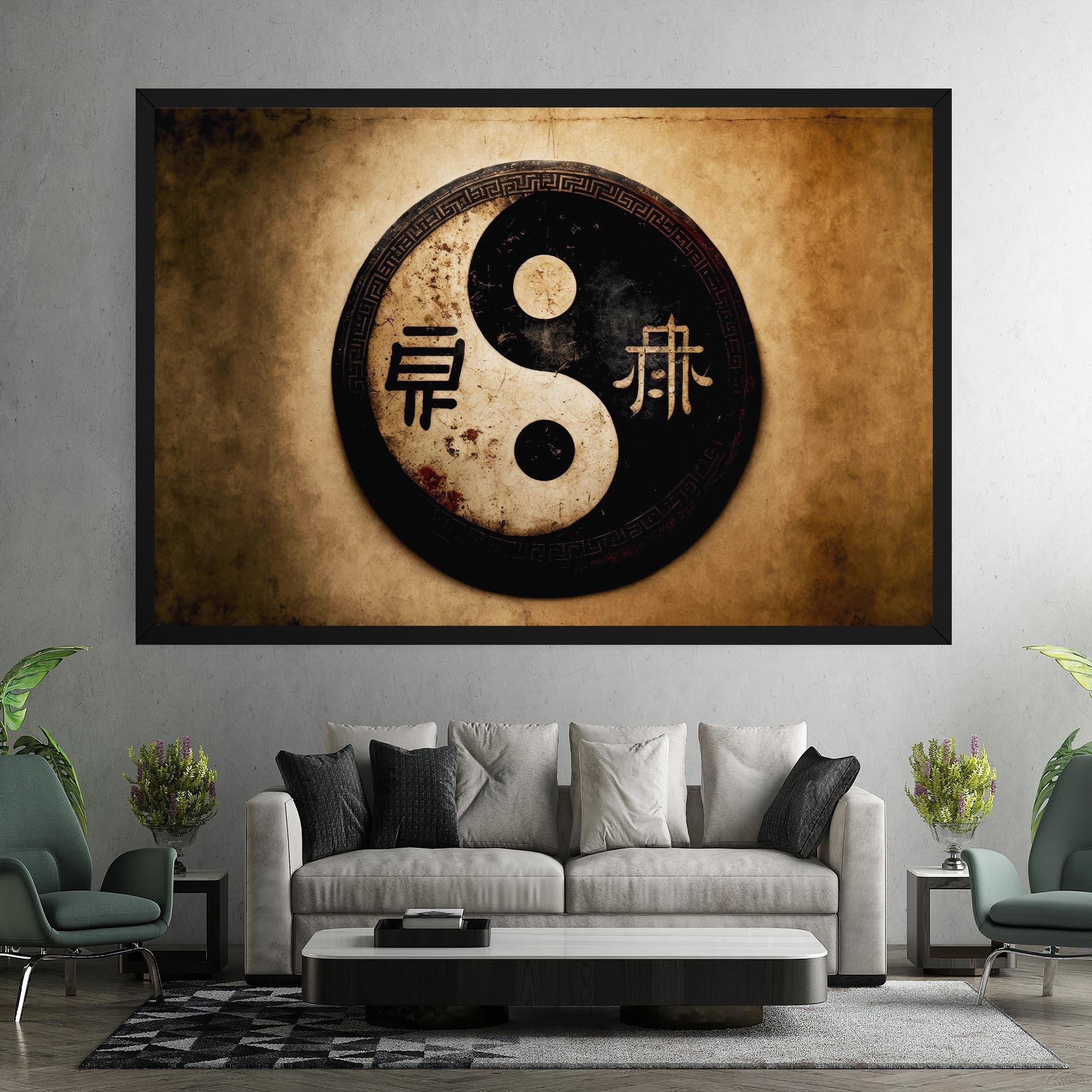 Tablou Canvas Chinese Yinyang mockup 7