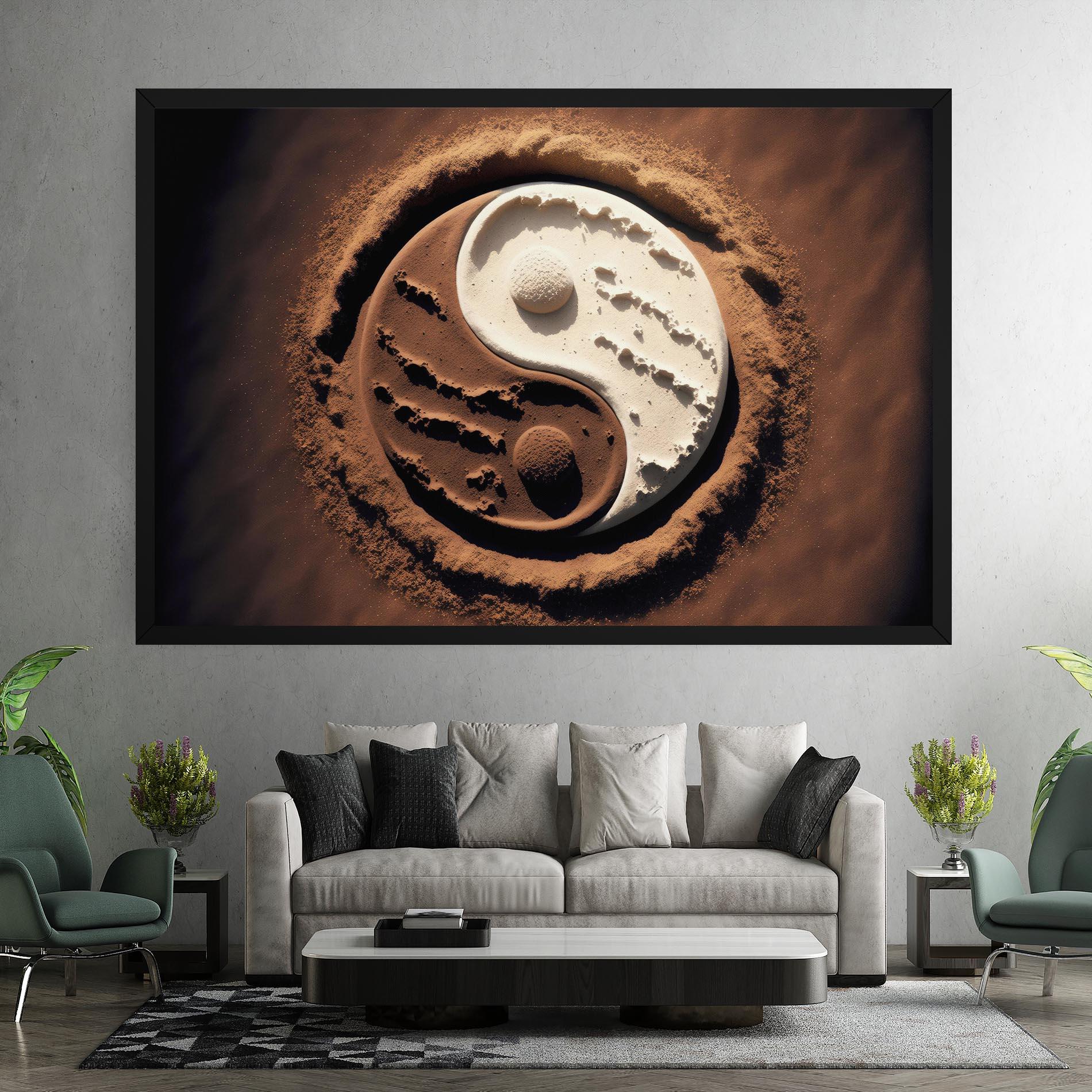 Tablou Canvas Earth Yinyang mockup 7