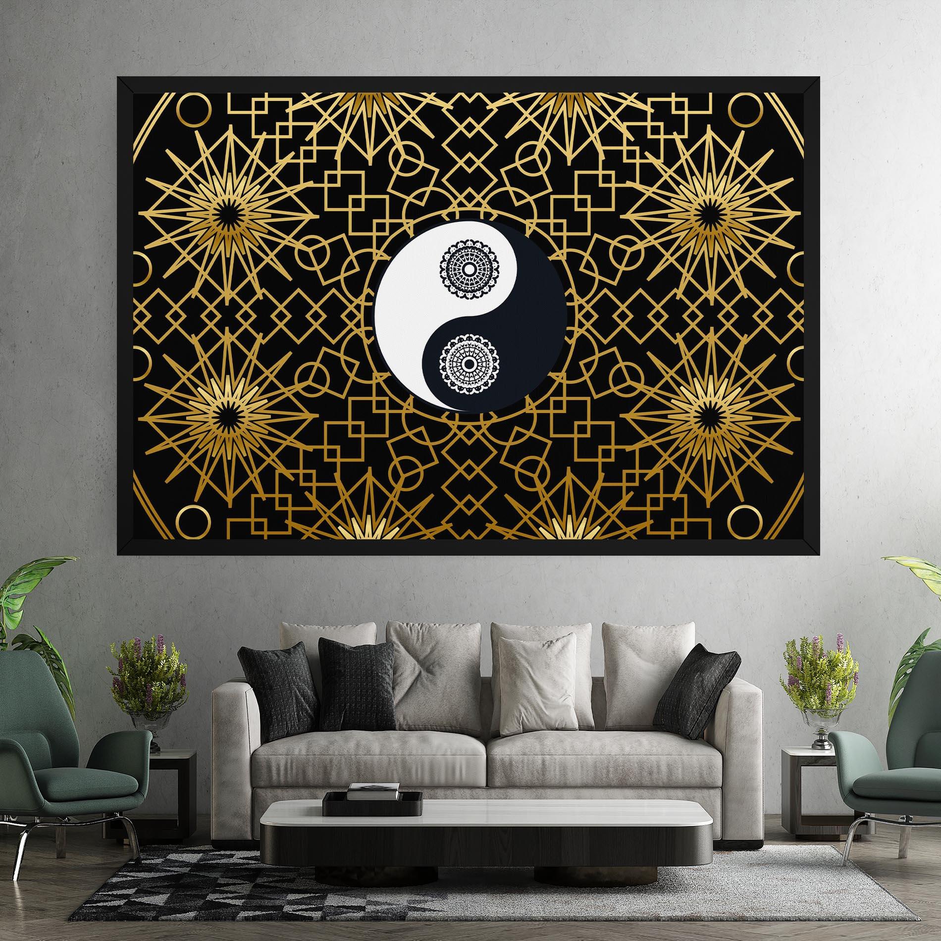 Tablou Canvas Meditation Yin Yang mockup 7