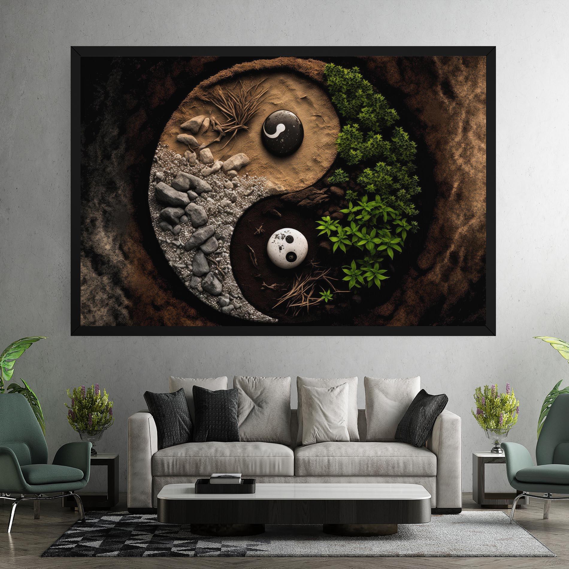 Tablou Canvas Nature Yinyang mockup 7