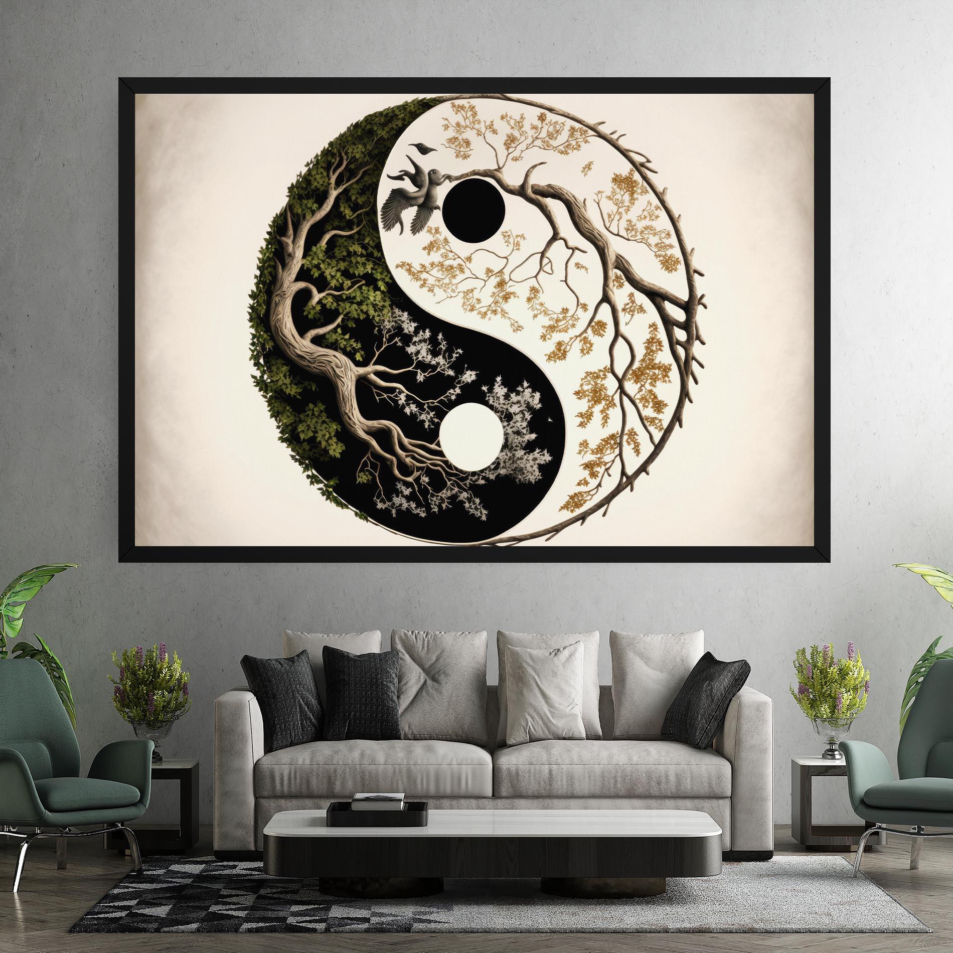 Tablou Canvas Tree Yinyang mockup 7