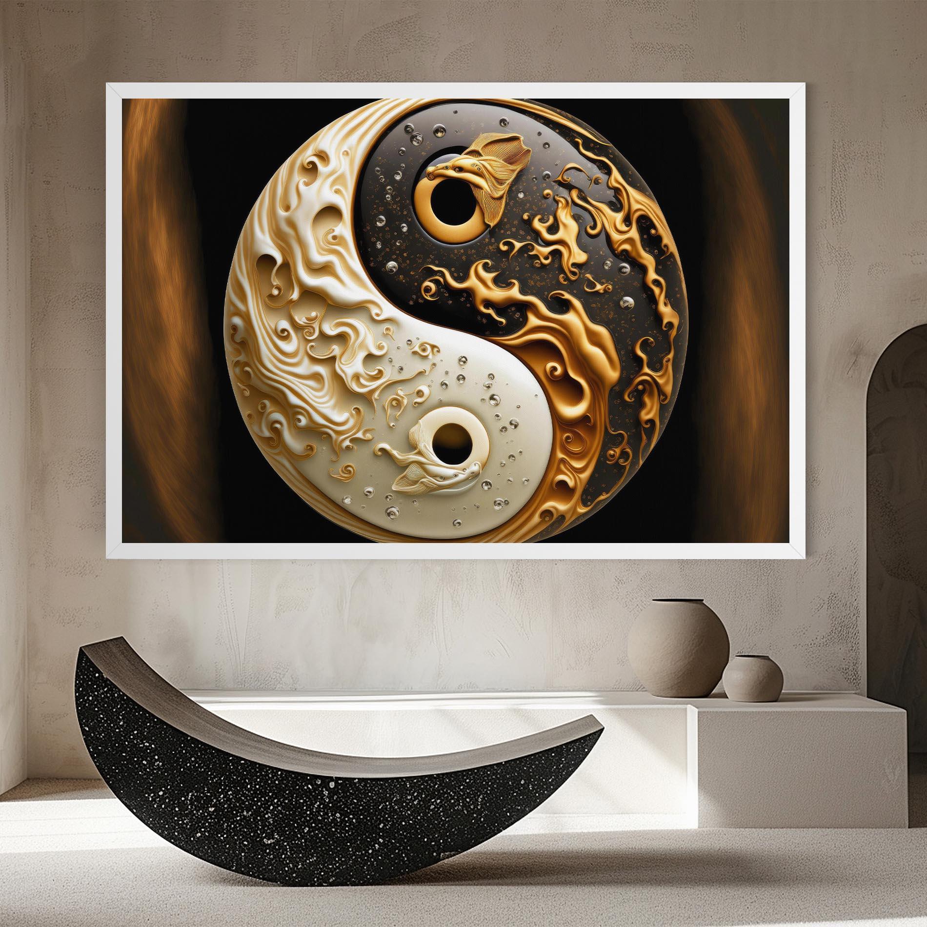 Tablou Canvas Caramel Yinyang mockup 8