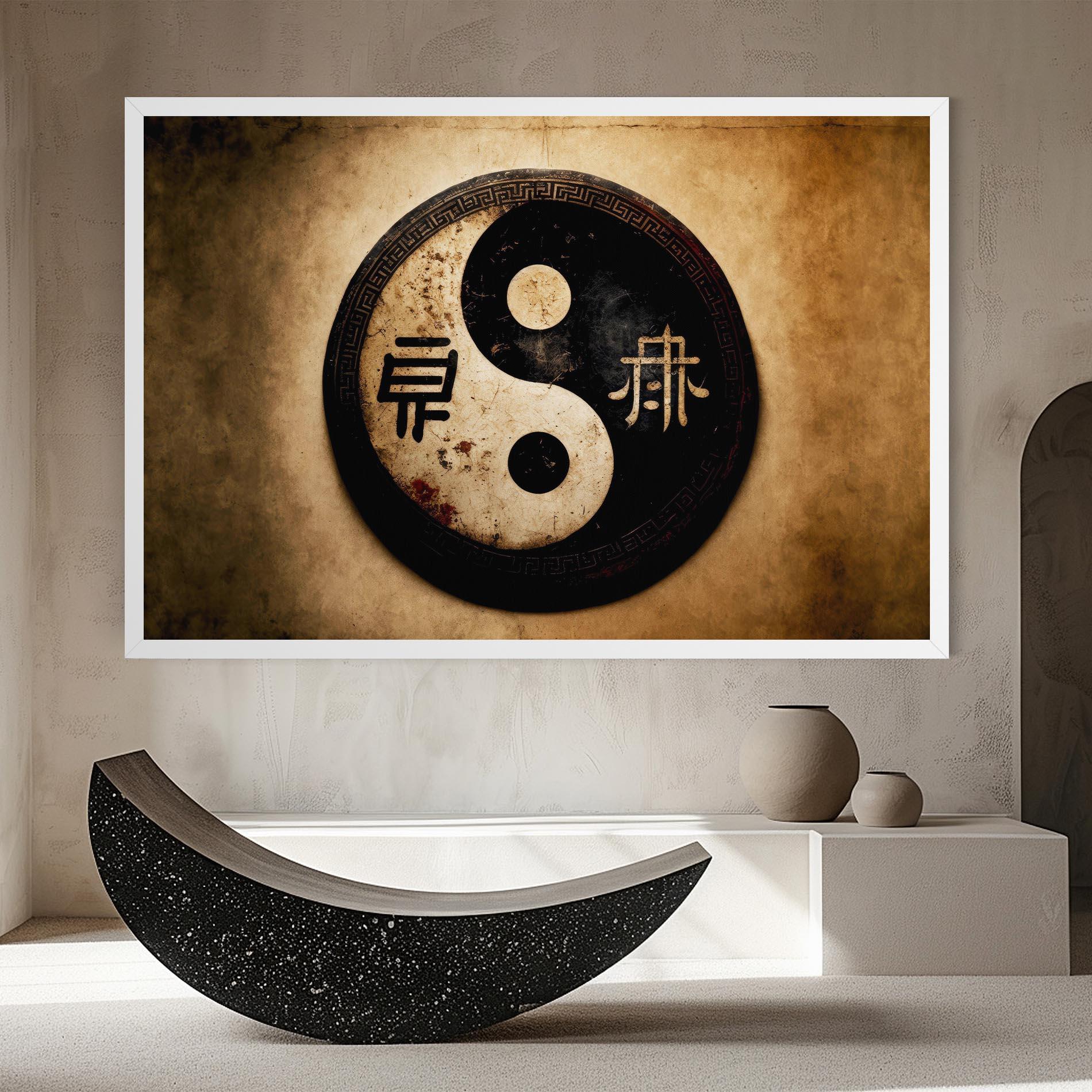 Tablou Canvas Chinese Yinyang mockup 8