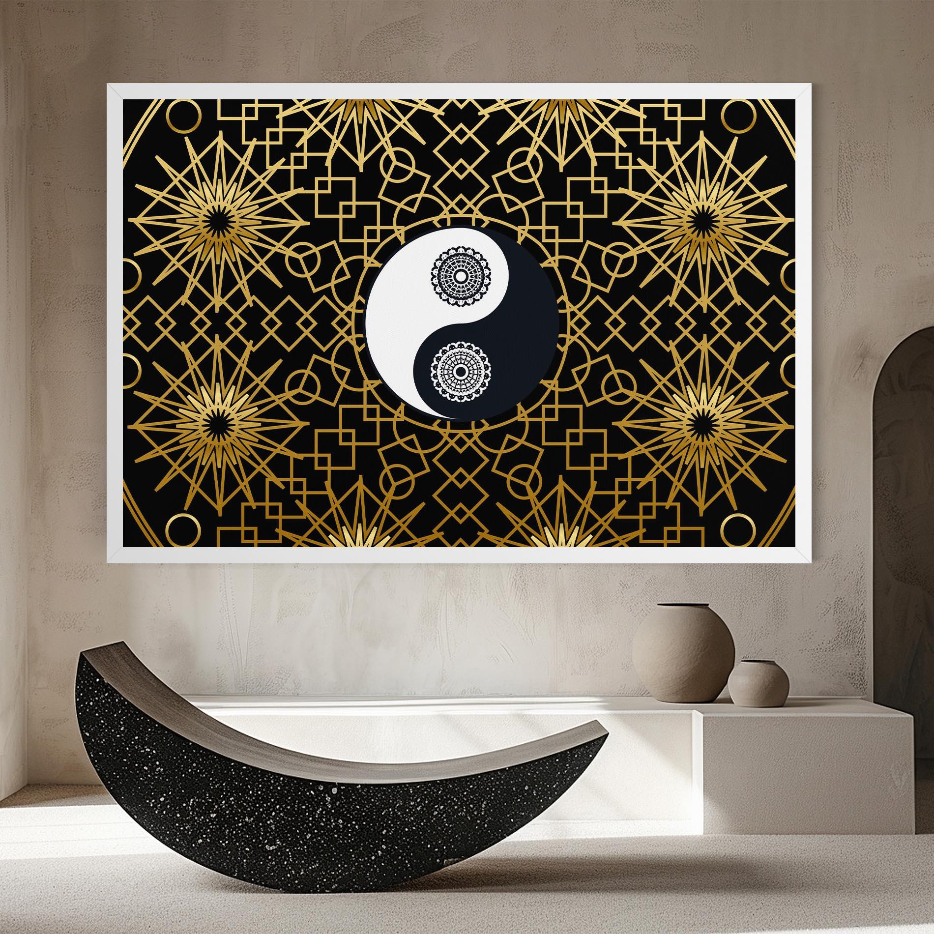 Tablou Canvas Meditation Yin Yang mockup 8