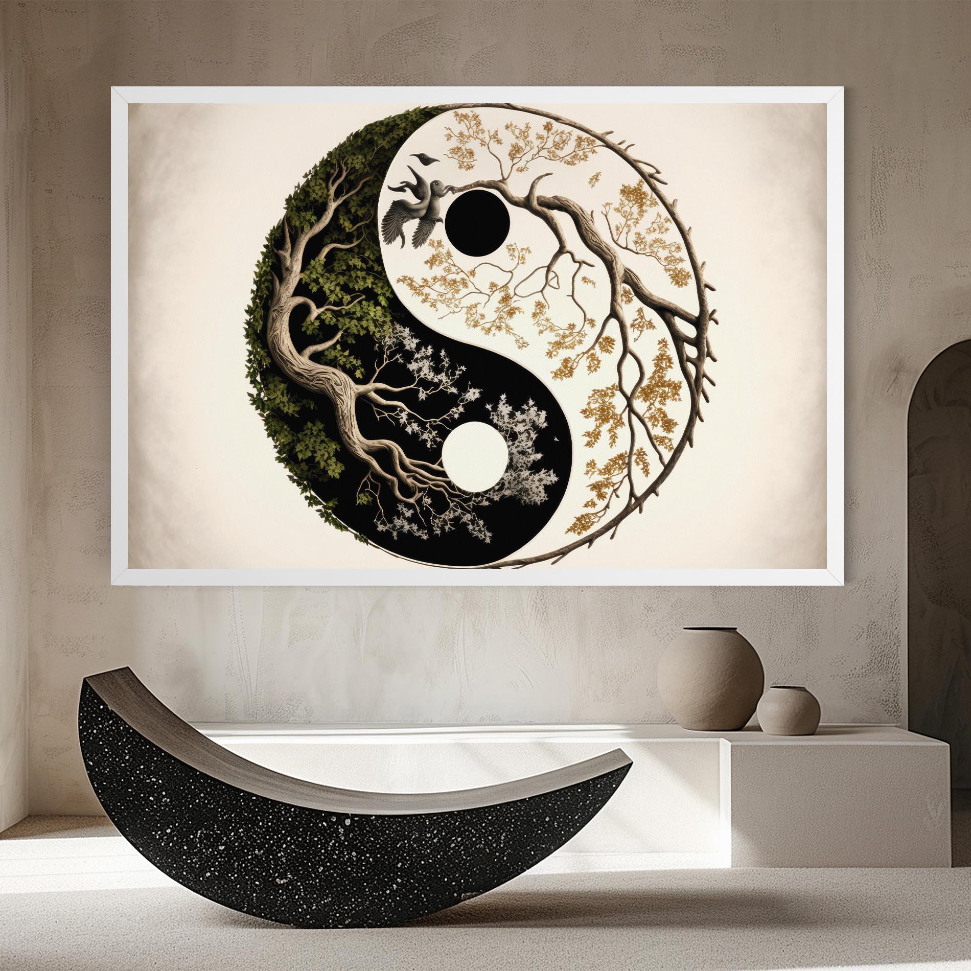 Tablou Canvas Tree Yinyang mockup 8