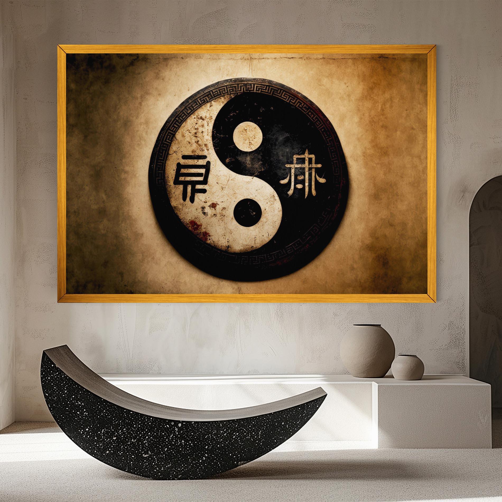 Tablou Canvas Chinese Yinyang mockup 8