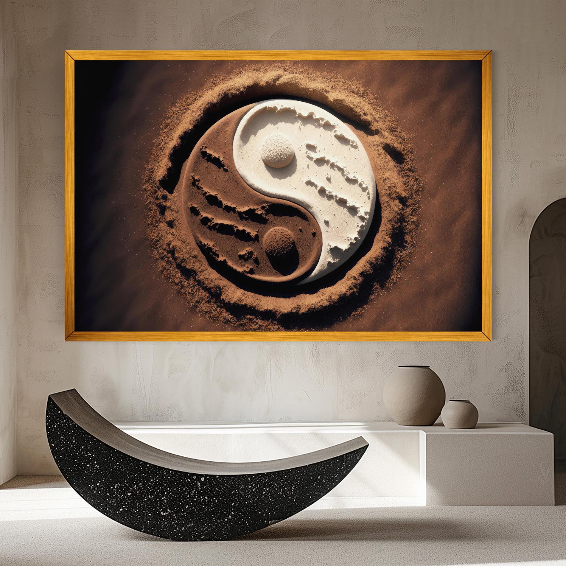 Tablou Canvas Earth Yinyang mockup 8