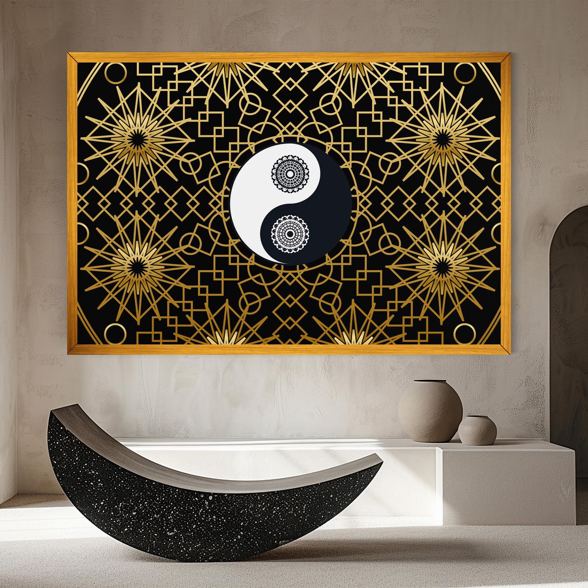 Tablou Canvas Meditation Yin Yang mockup 8