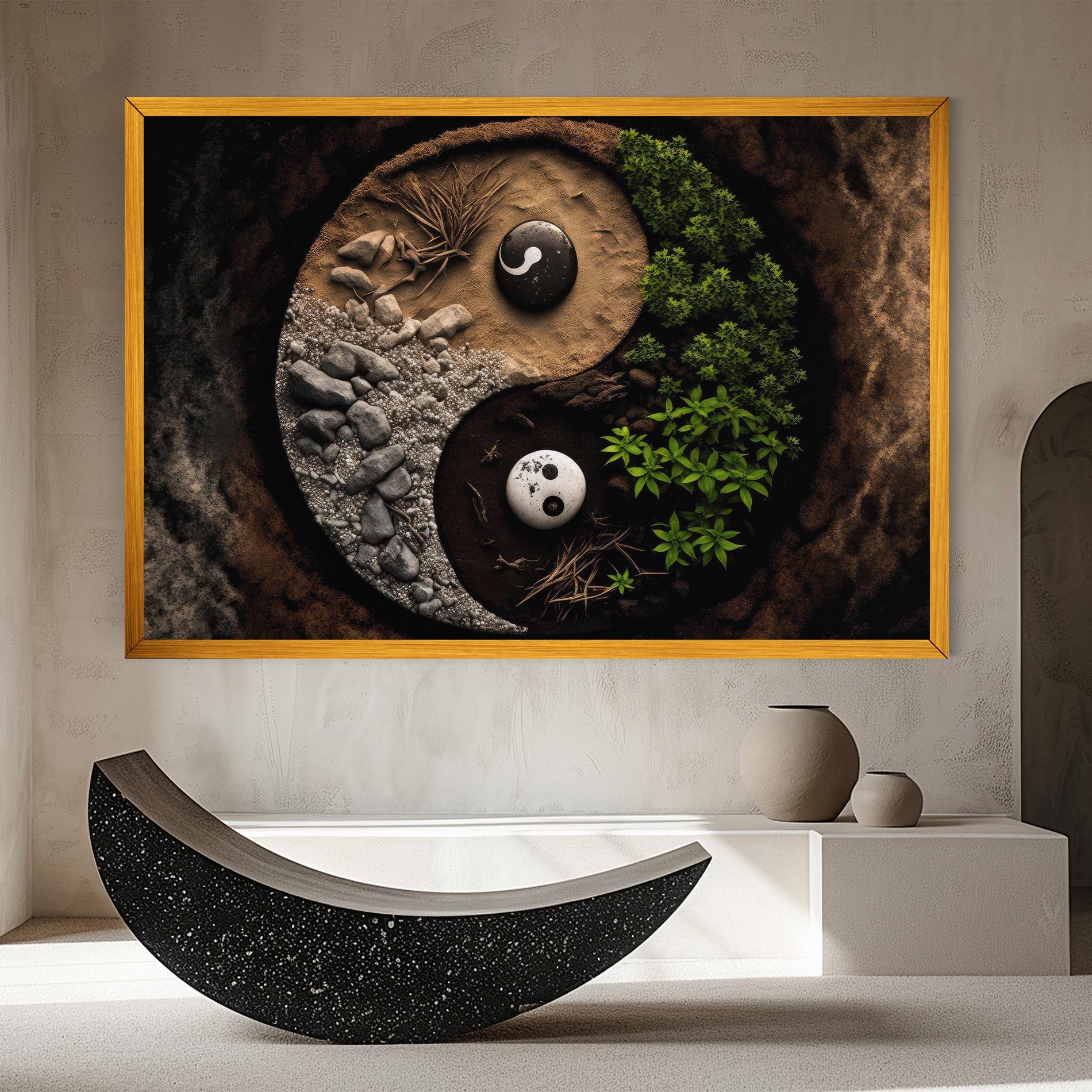 Tablou Canvas Nature Yinyang mockup 8