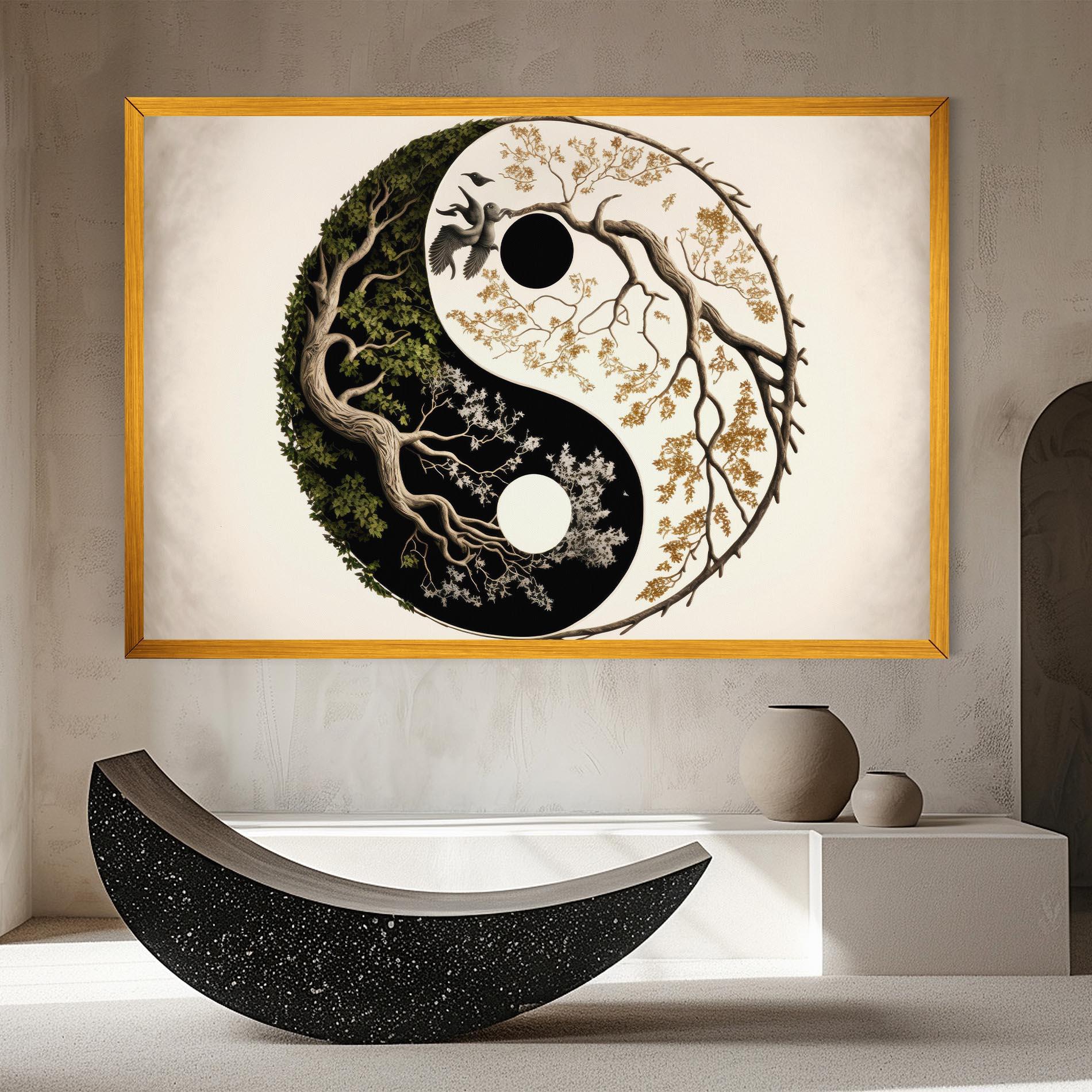 Tablou Canvas Tree Yinyang mockup 8