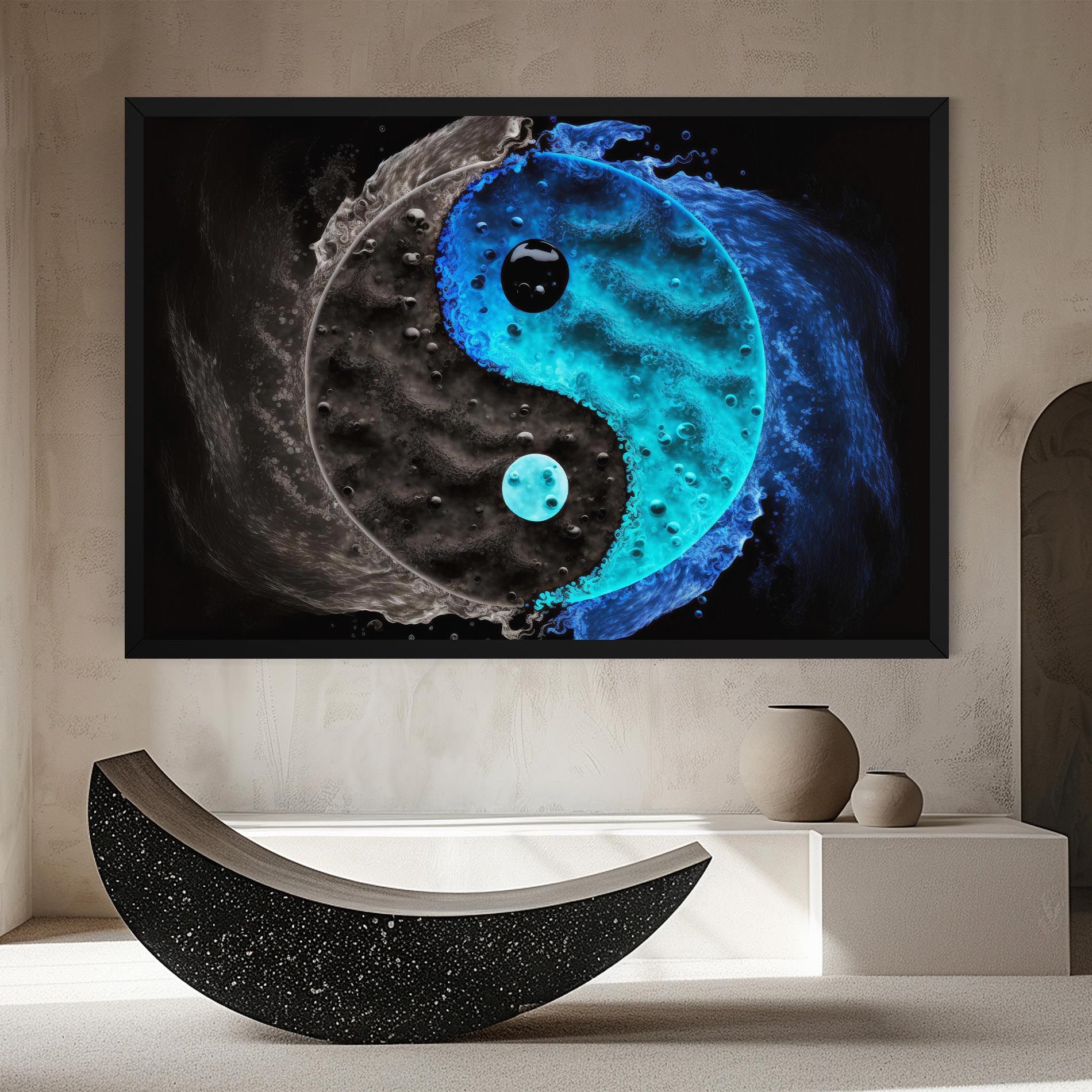 Blue Water Yinyang mockup 8