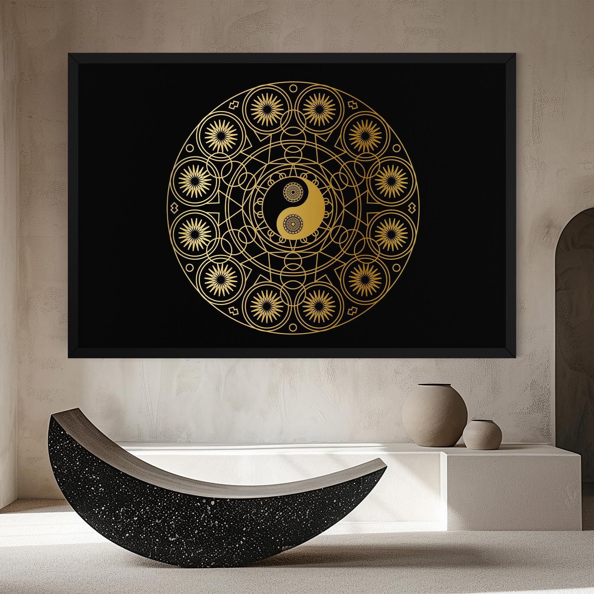 Gold Meditation Mandala mockup 8
