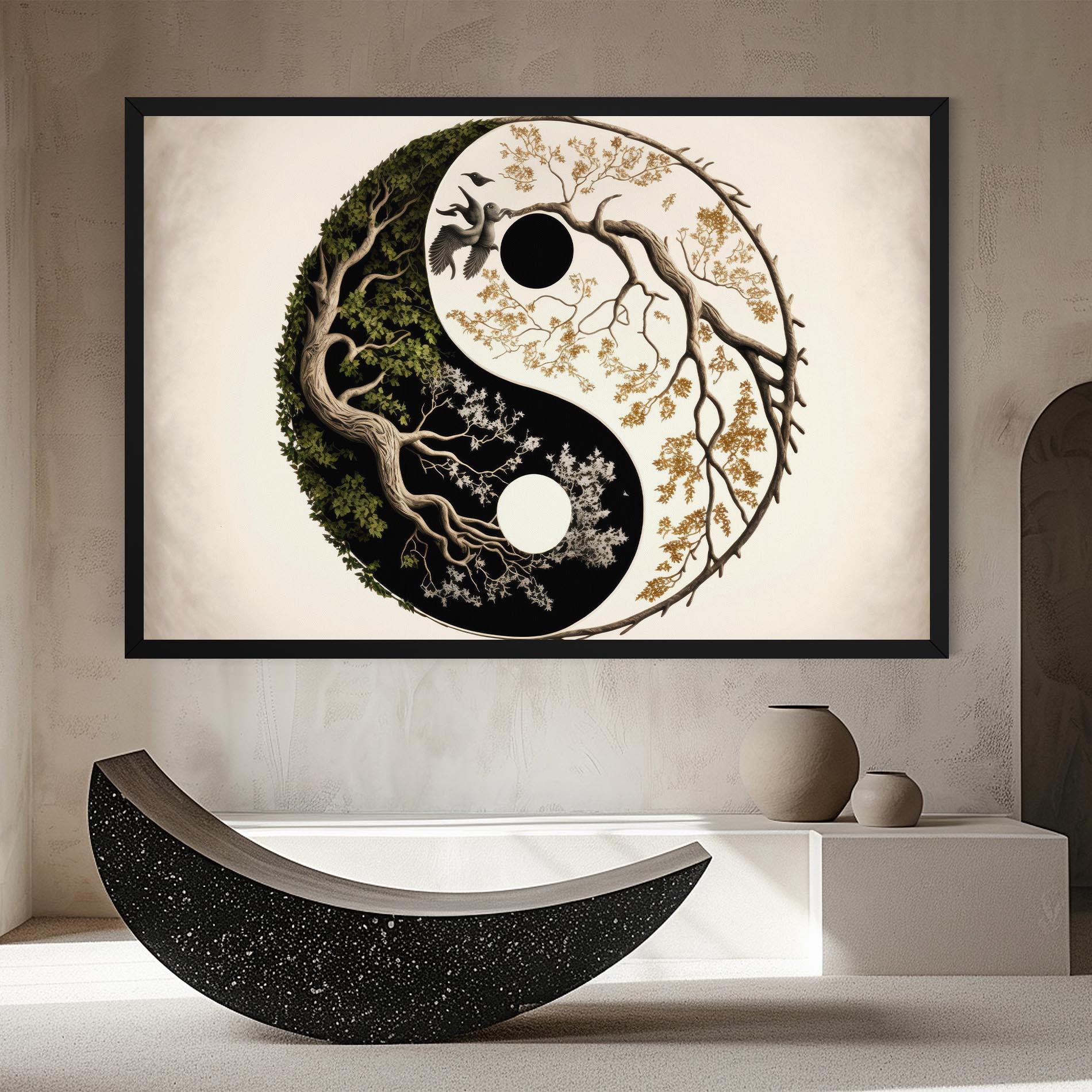 Tablou Canvas Tree Yinyang mockup 8