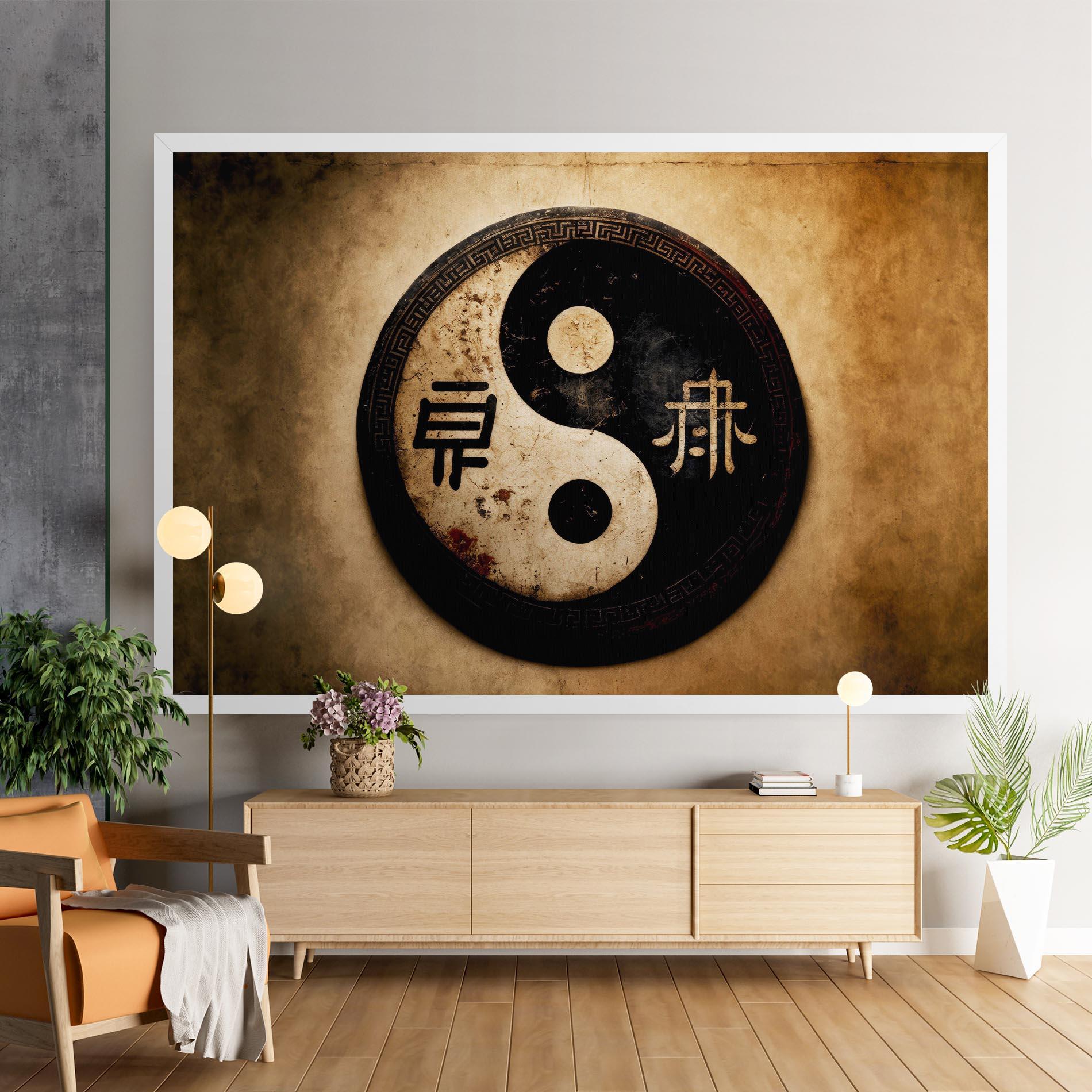 Tablou Canvas Chinese Yinyang mockup 9