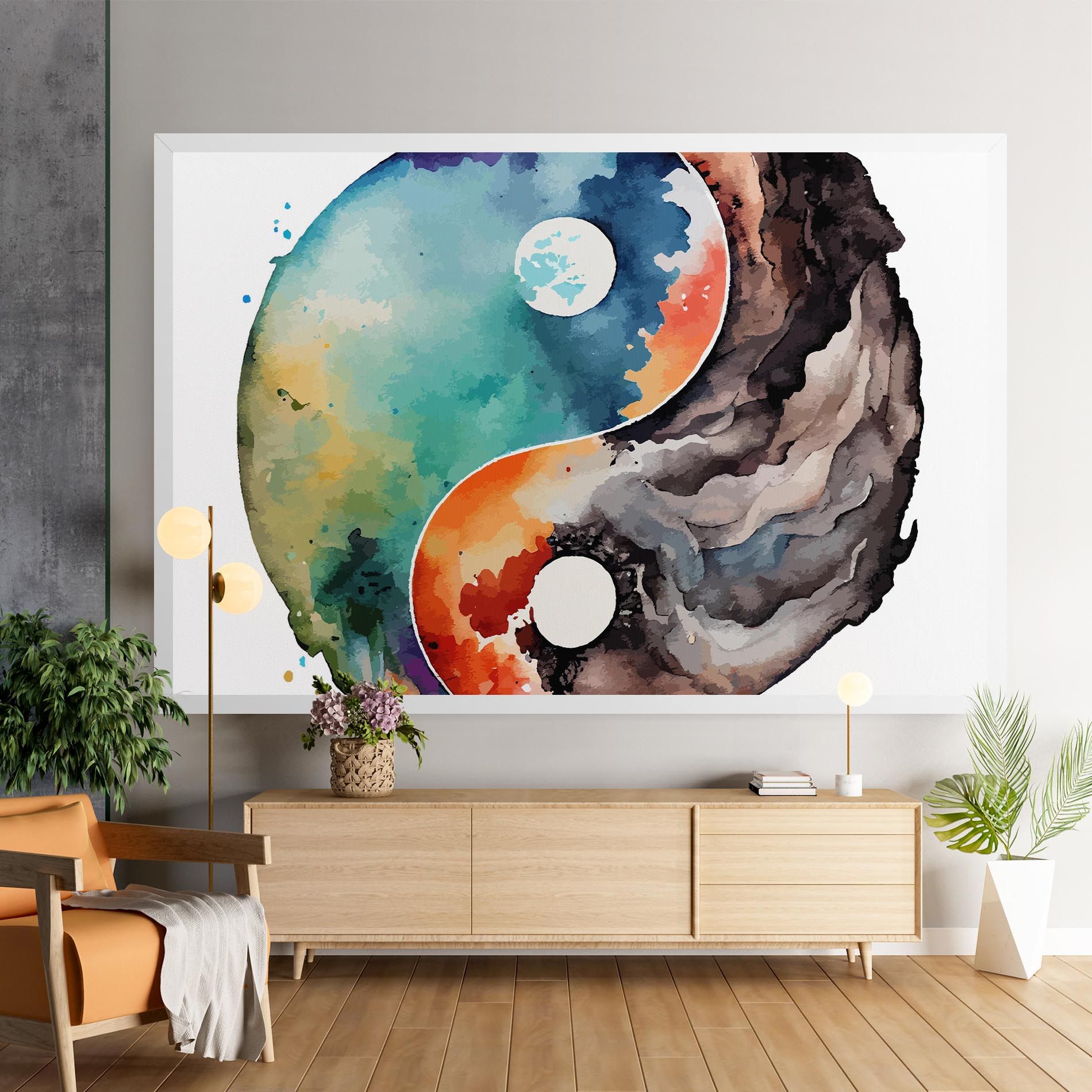 Earth Yinyang Art mockup 9