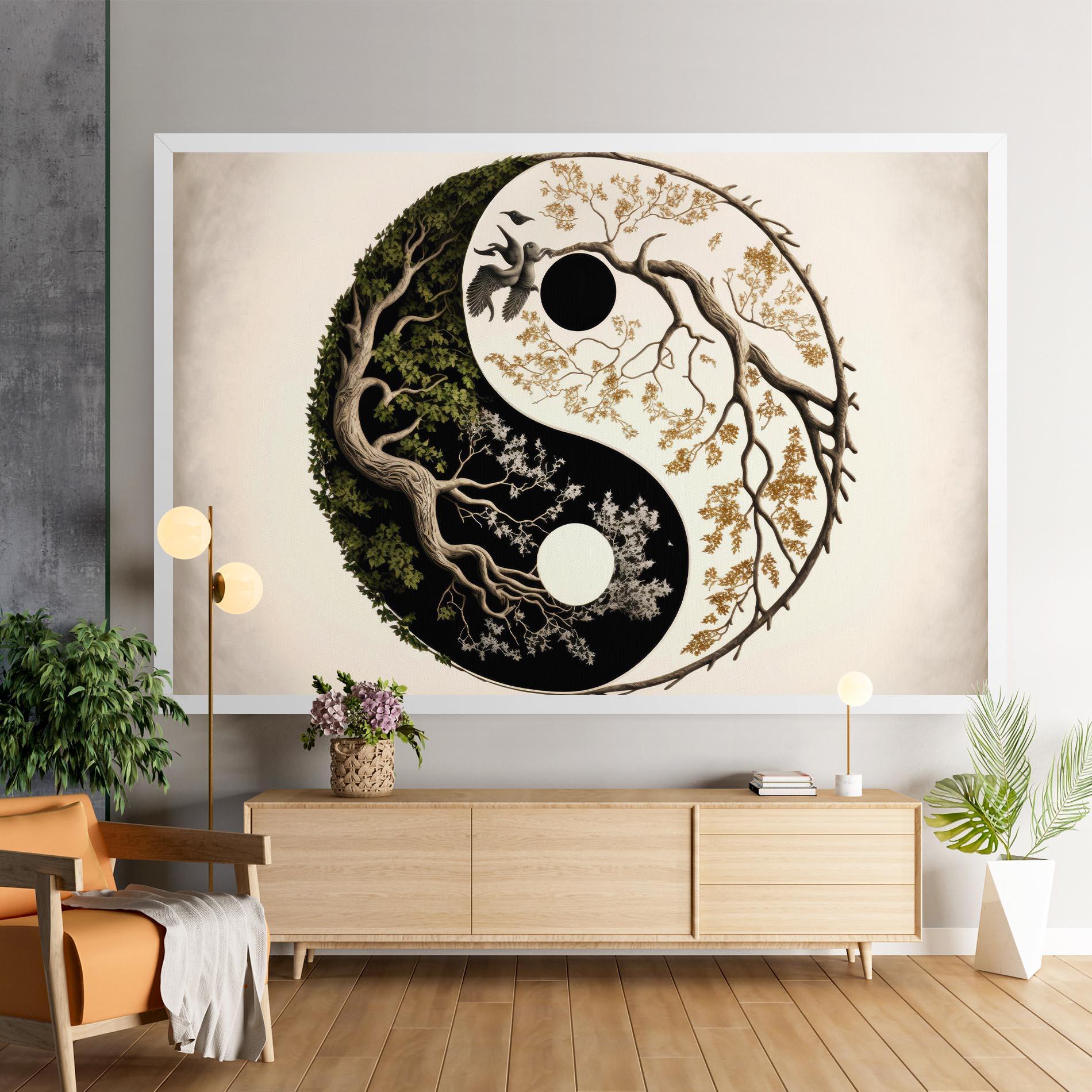 Tablou Canvas Tree Yinyang mockup 9