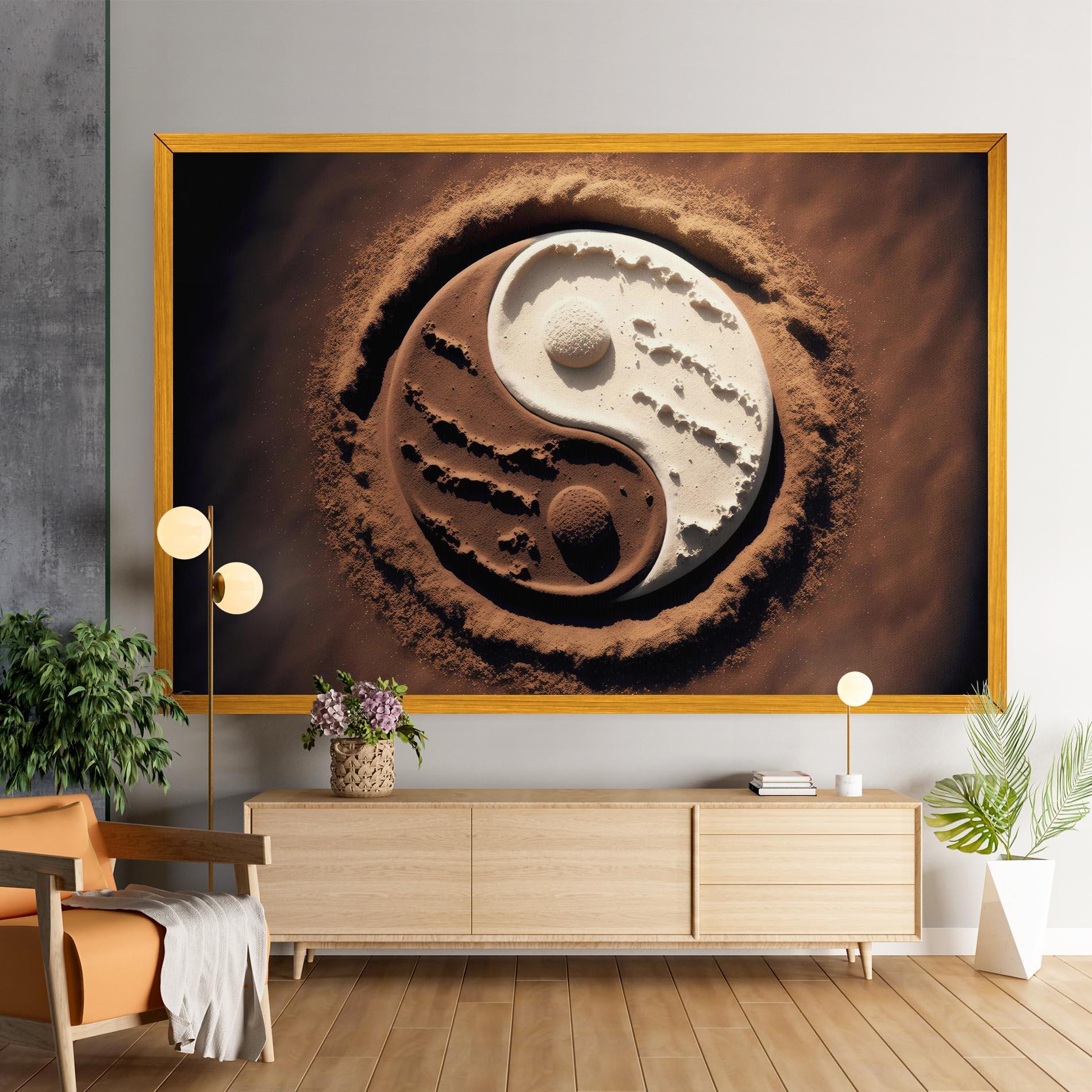 Tablou Canvas Earth Yinyang mockup 9