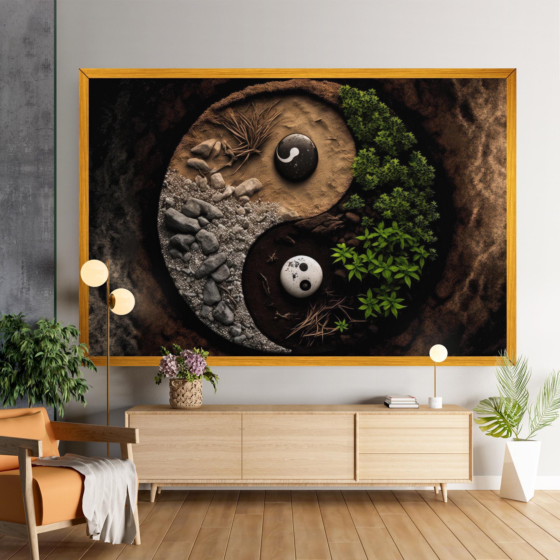 Tablou Canvas Nature Yinyang mockup 9