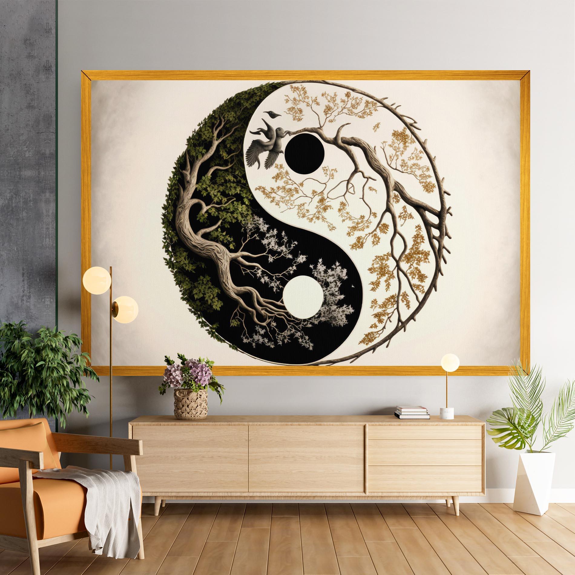 Tablou Canvas Tree Yinyang mockup 9
