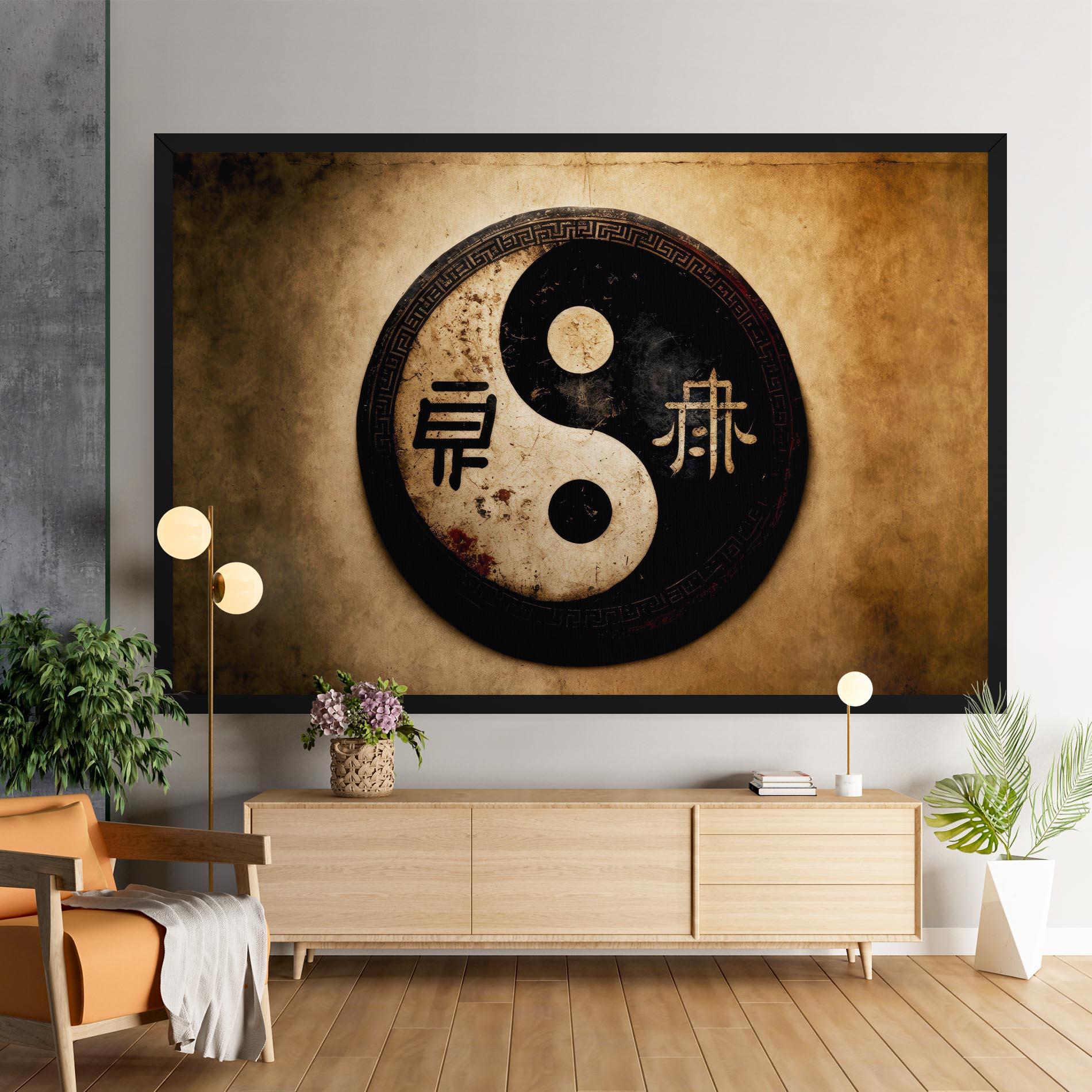 Tablou Canvas Chinese Yinyang mockup 9