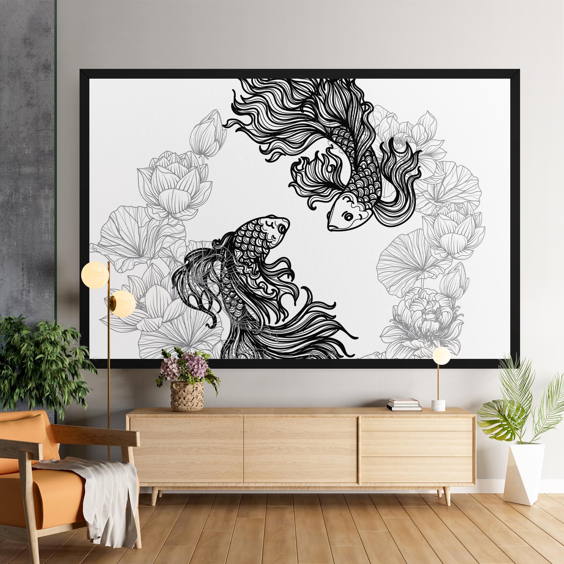 Fish Yinyang mockup 9