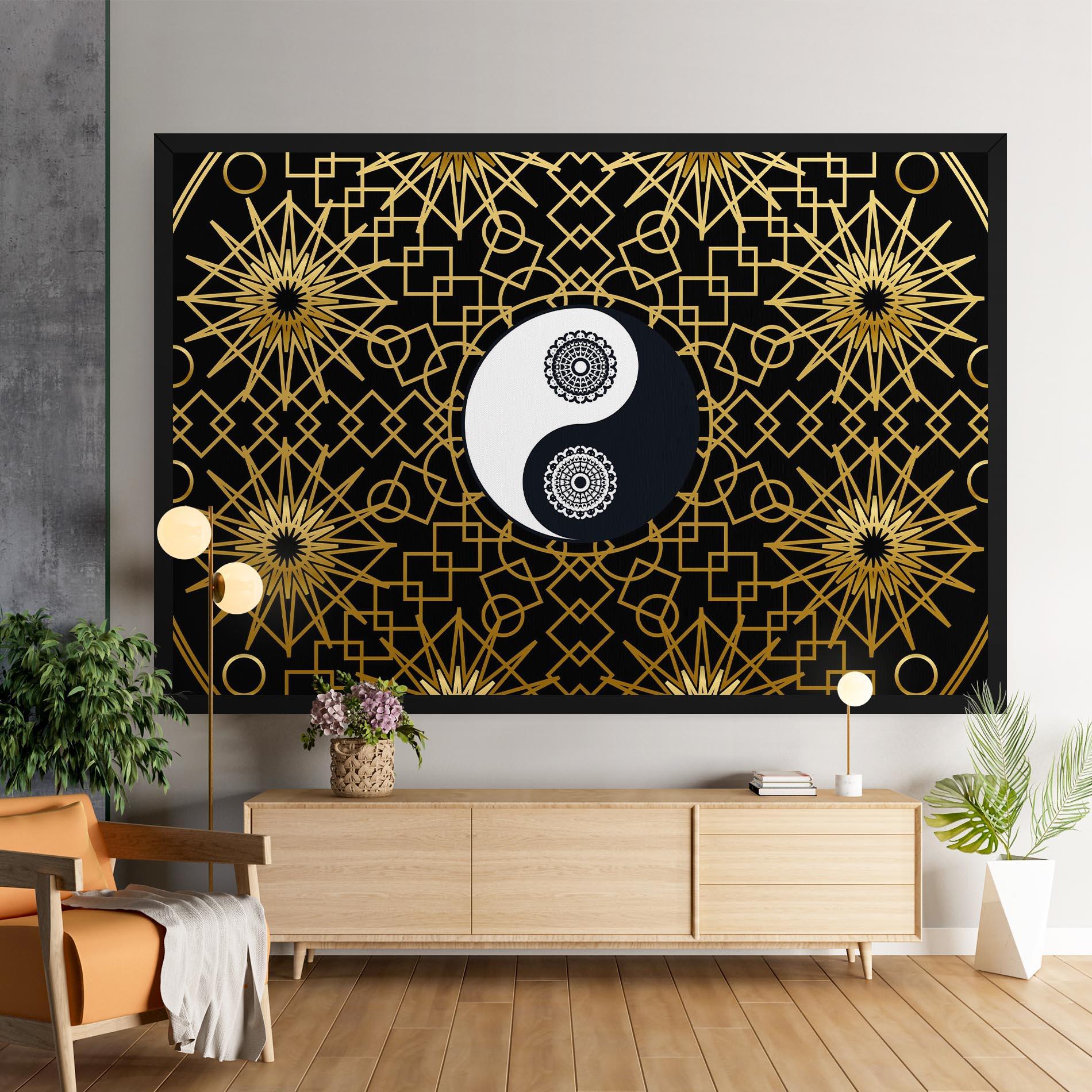 Tablou Canvas Meditation Yin Yang mockup 9