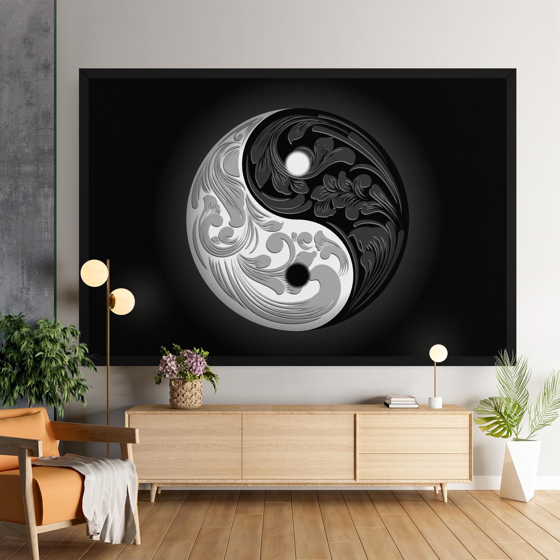 Yinyang Grey mockup 9