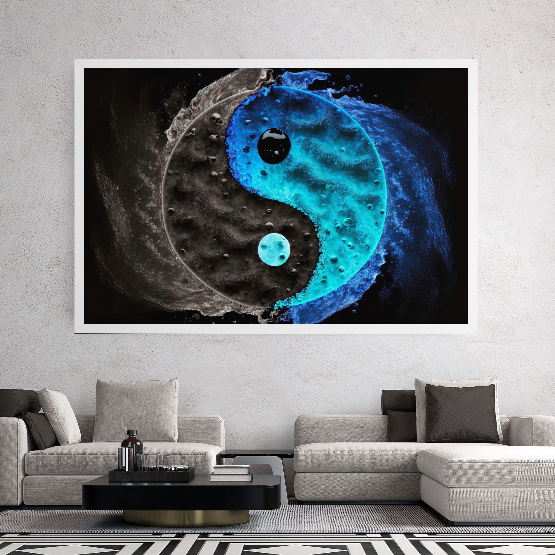 Blue Water Yinyang mockup 2