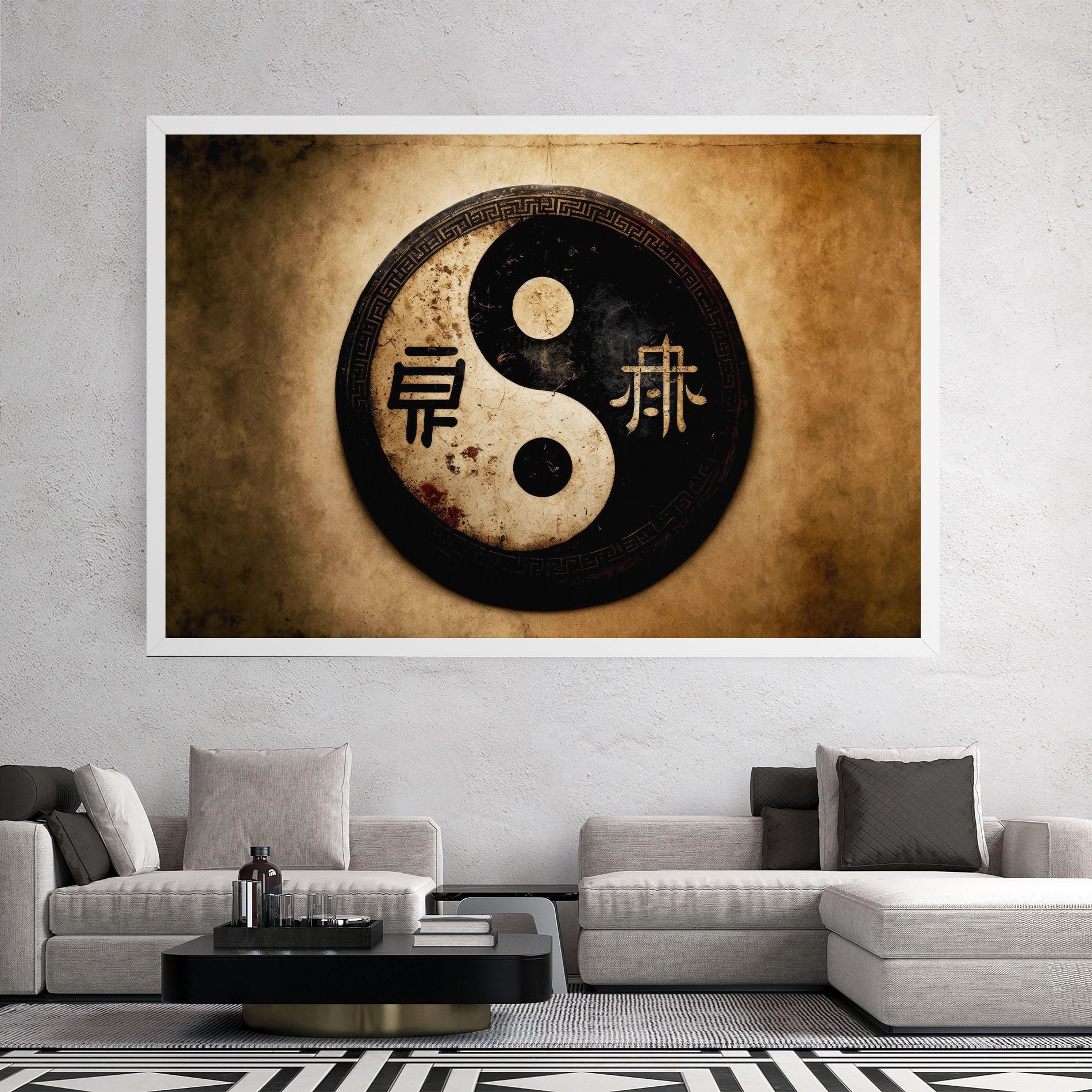 Tablou Canvas Chinese Yinyang mockup 2