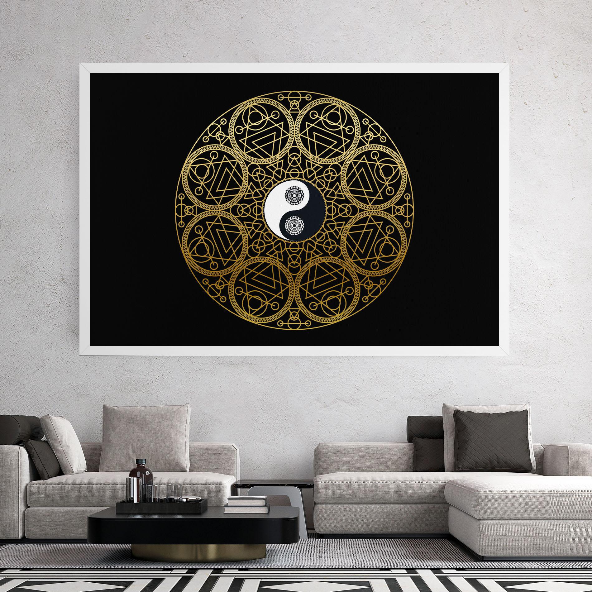 Tablou Canvas Meditation Mandala mockup 2