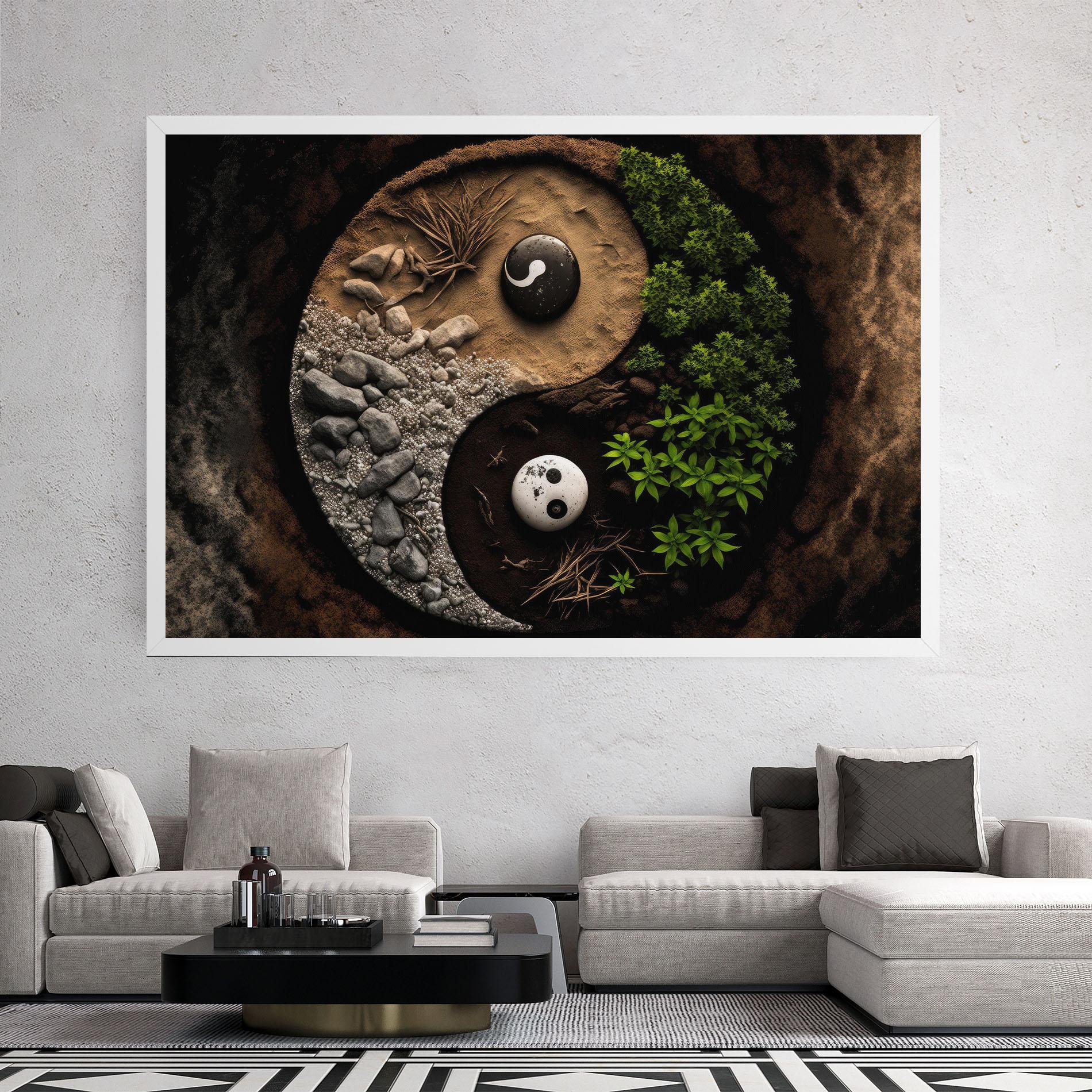 Tablou Canvas Nature Yinyang mockup 2