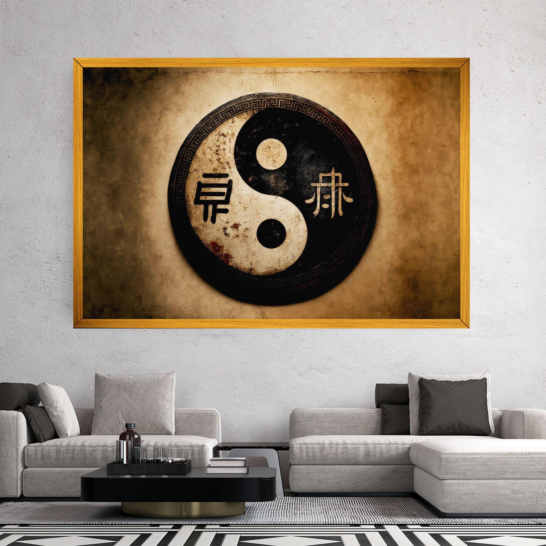 Tablou Canvas Chinese Yinyang mockup 2