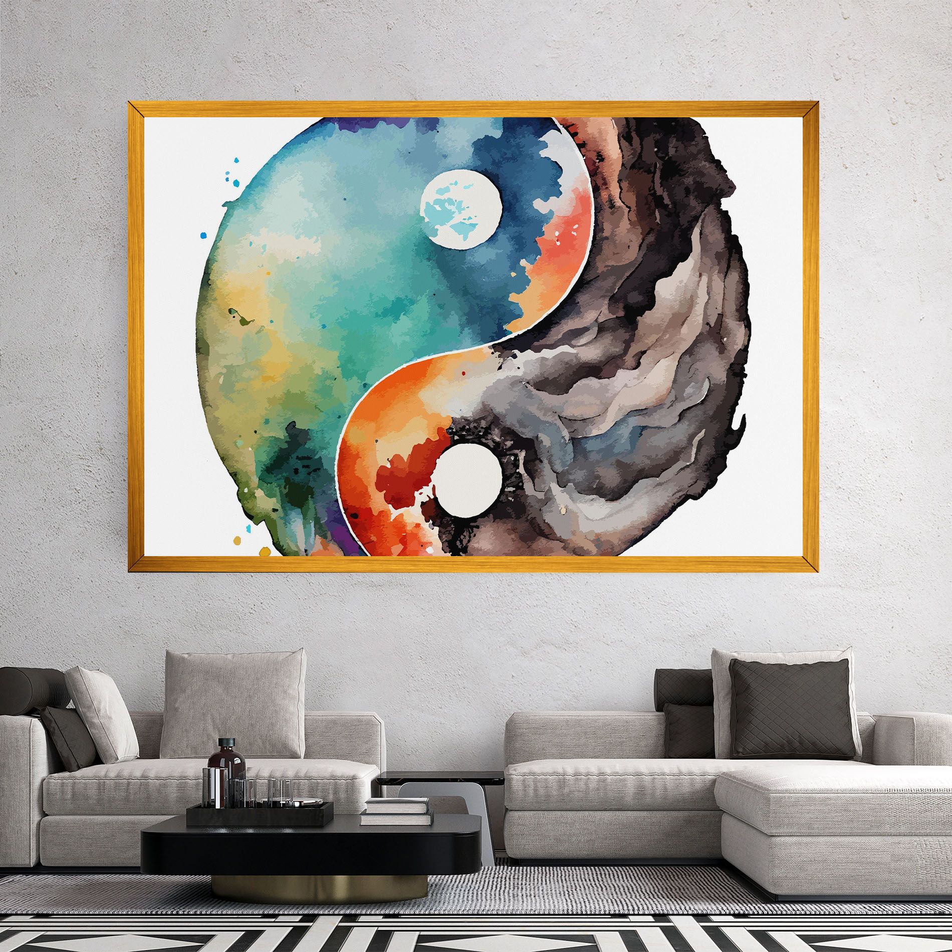 Earth Yinyang Art mockup 2