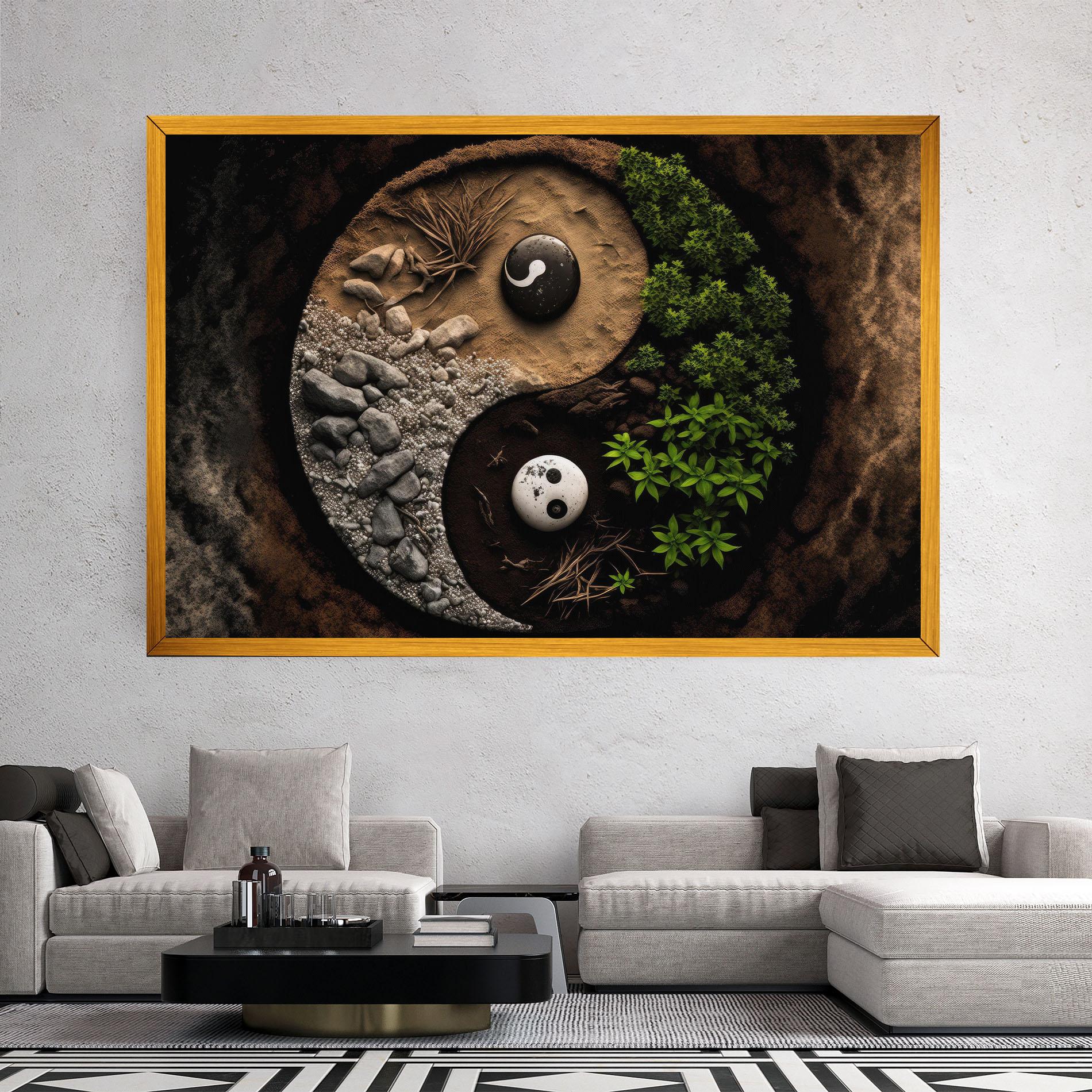 Tablou Canvas Nature Yinyang mockup 2