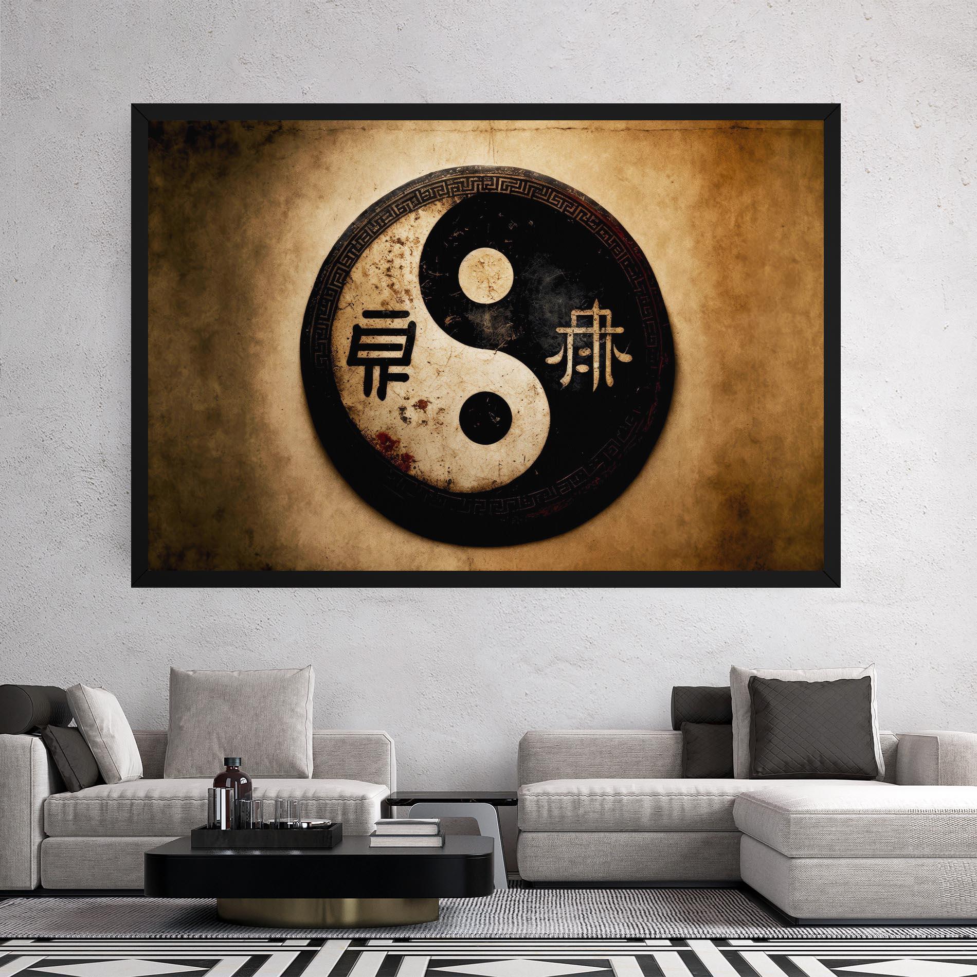 Tablou Canvas Chinese Yinyang mockup 2