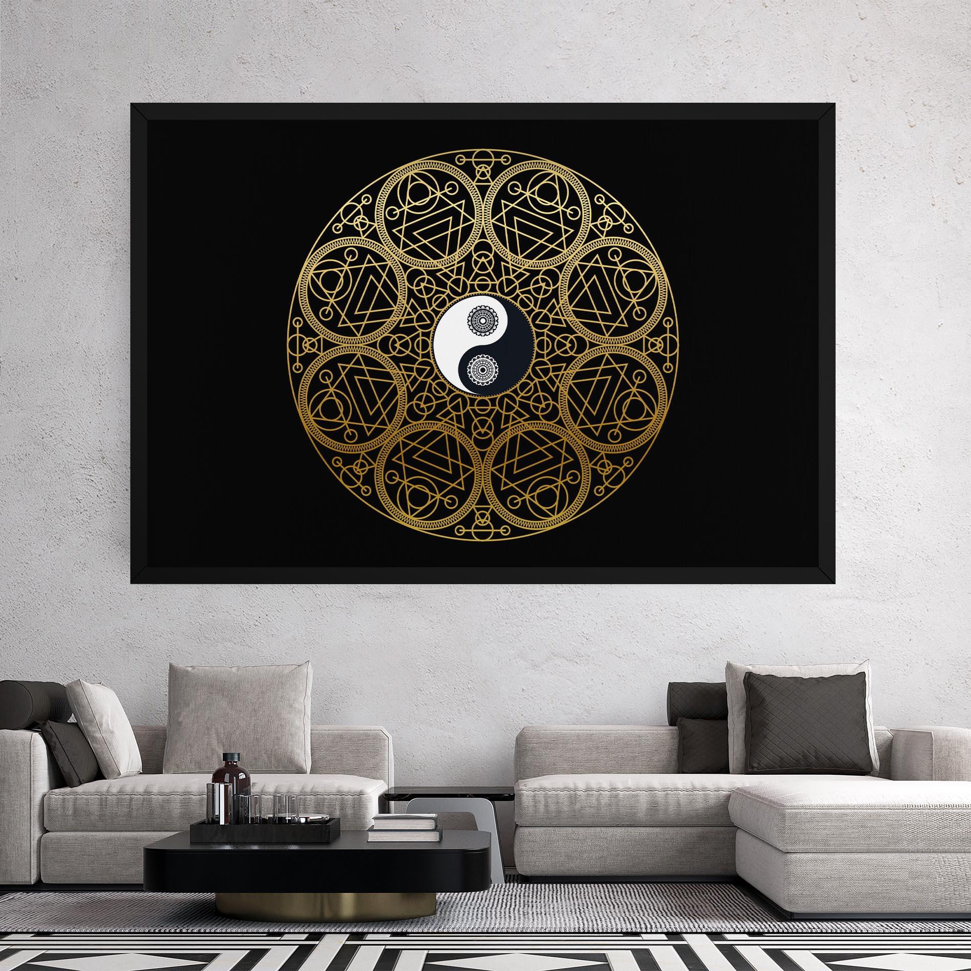 Tablou Canvas Meditation Mandala mockup 2