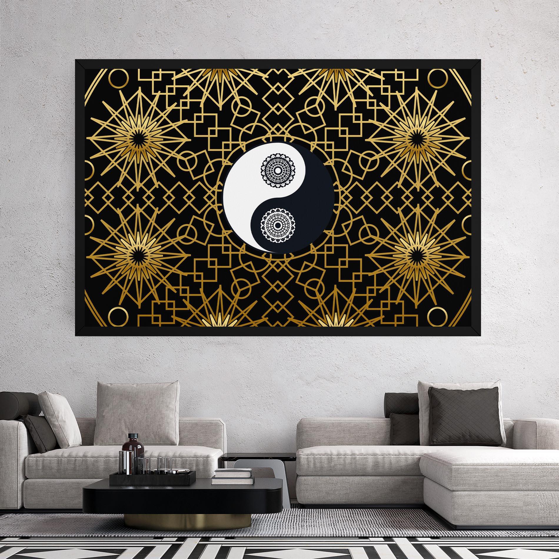 Tablou Canvas Meditation Yin Yang mockup 2