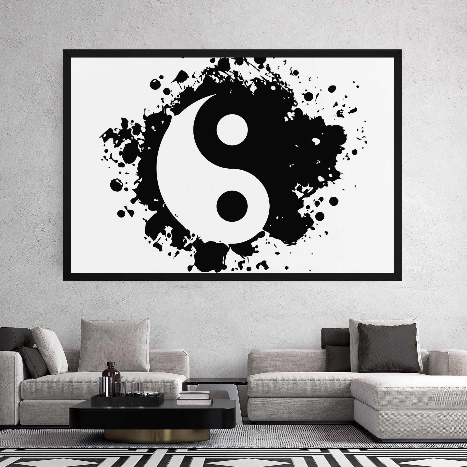 Tablou Canvas Yinyang Harmony mockup 2