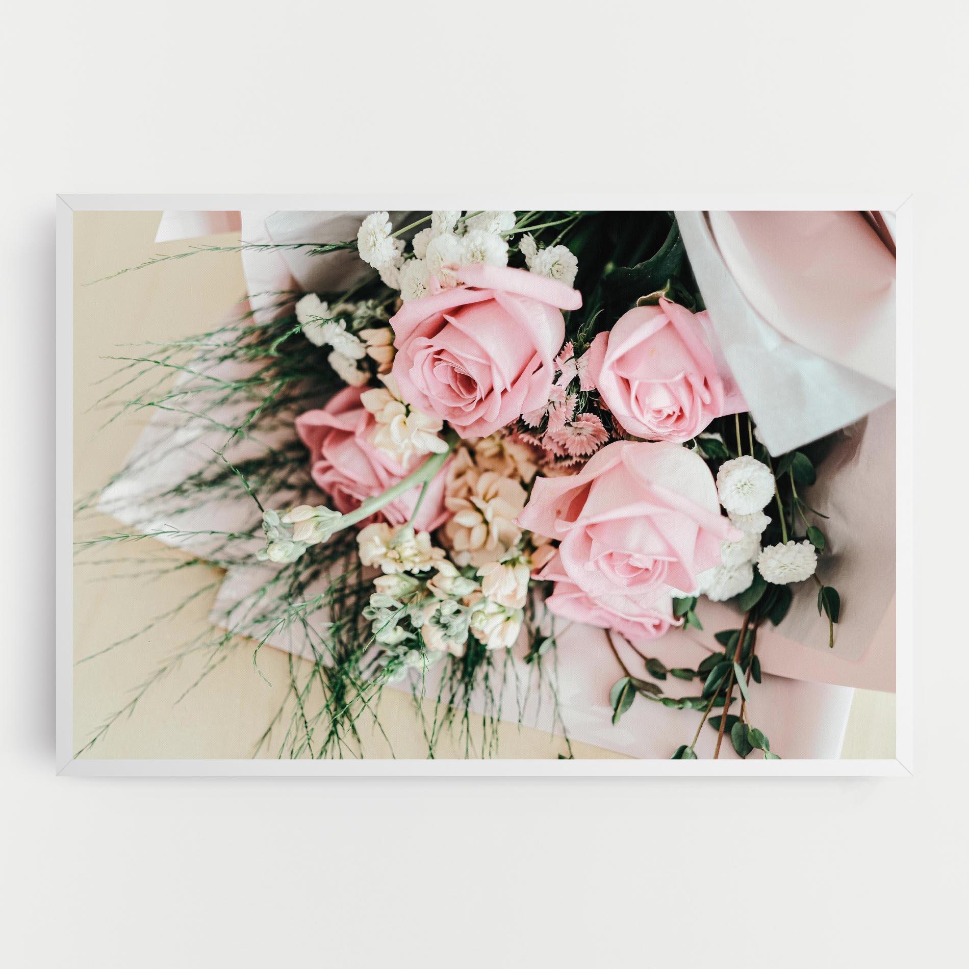 Tablou Canvas Baby Pink Bouquet mockup 0