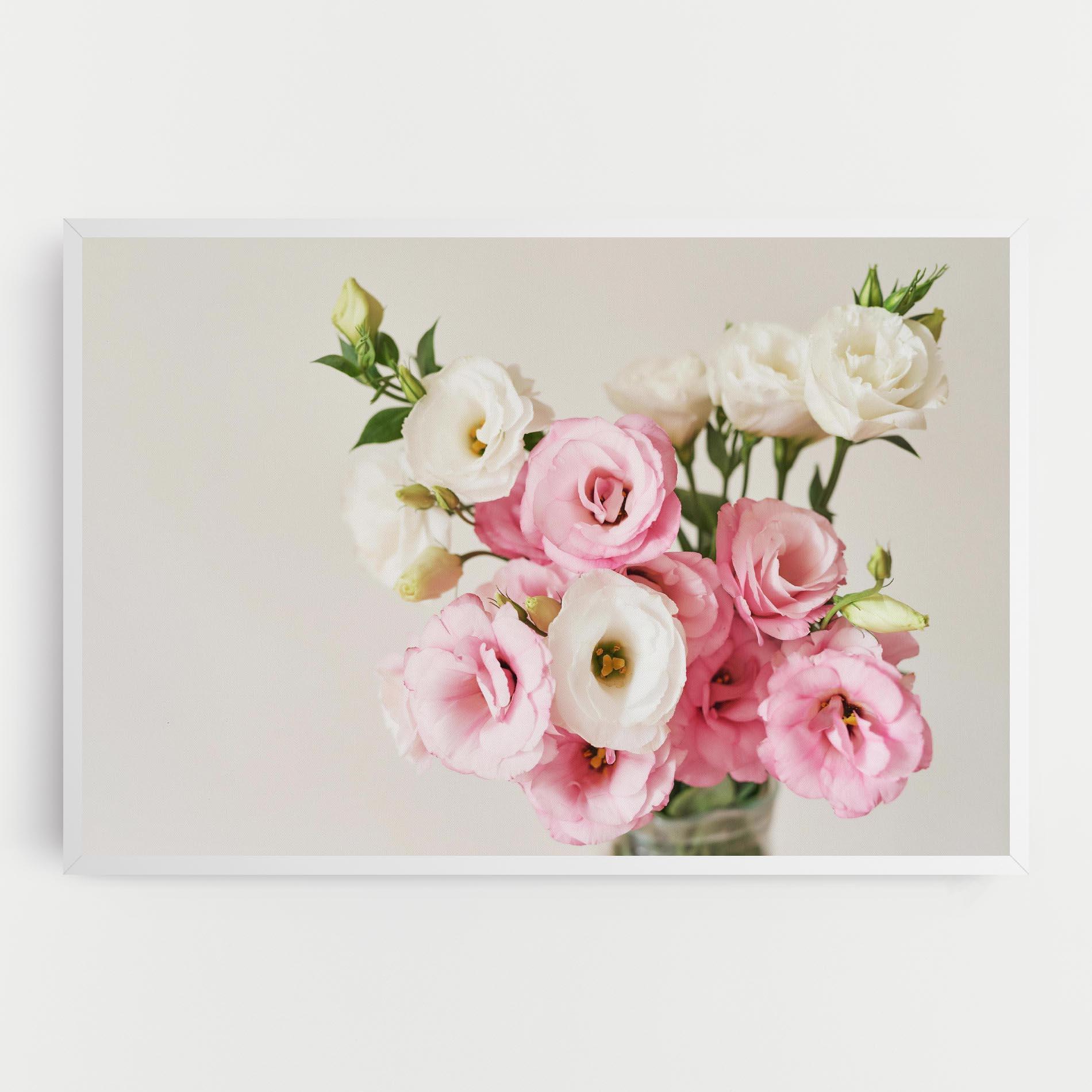 Tablou Canvas Cute Pink Flowers mockup 0