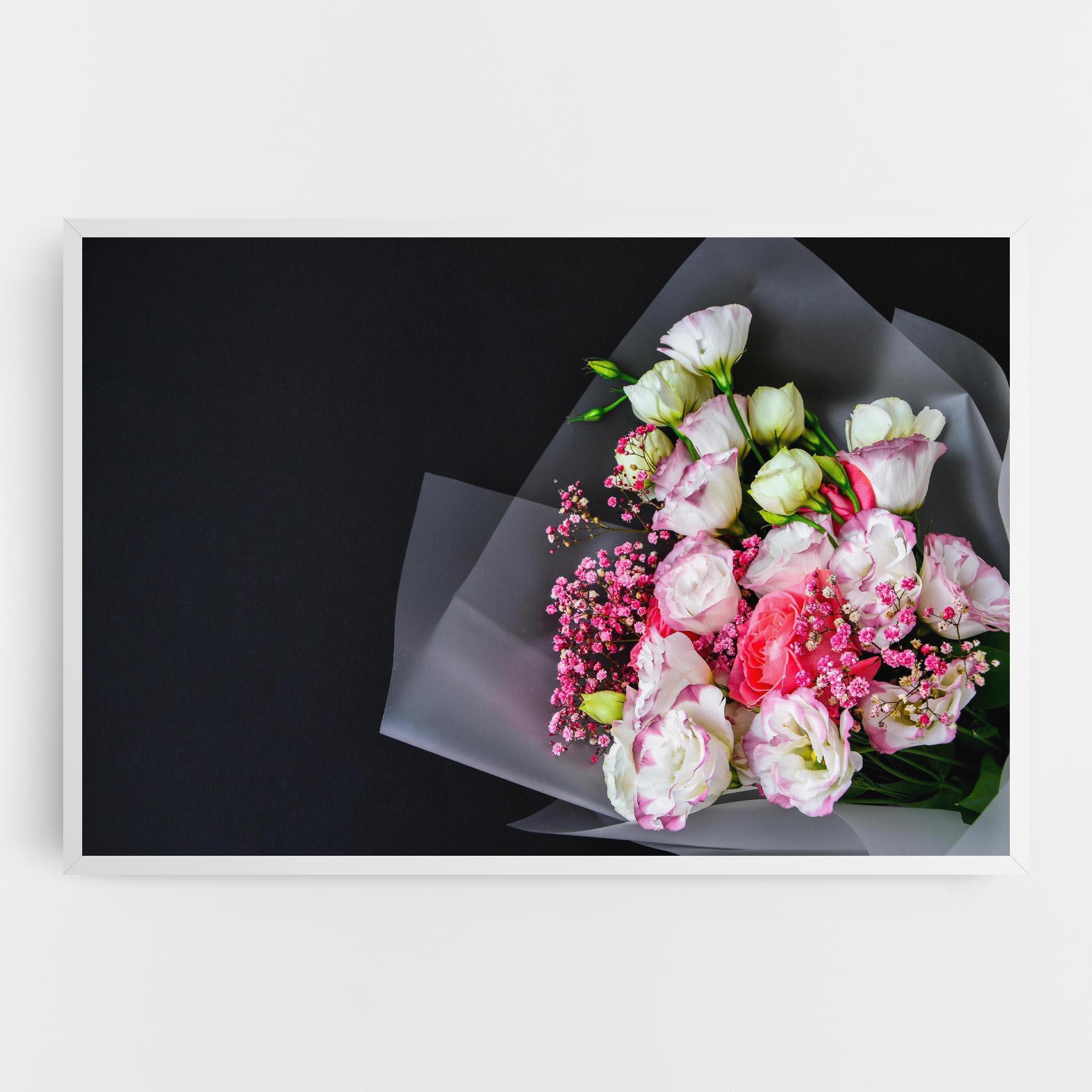 Tablou Canvas Cute Roses Bouquet mockup 0