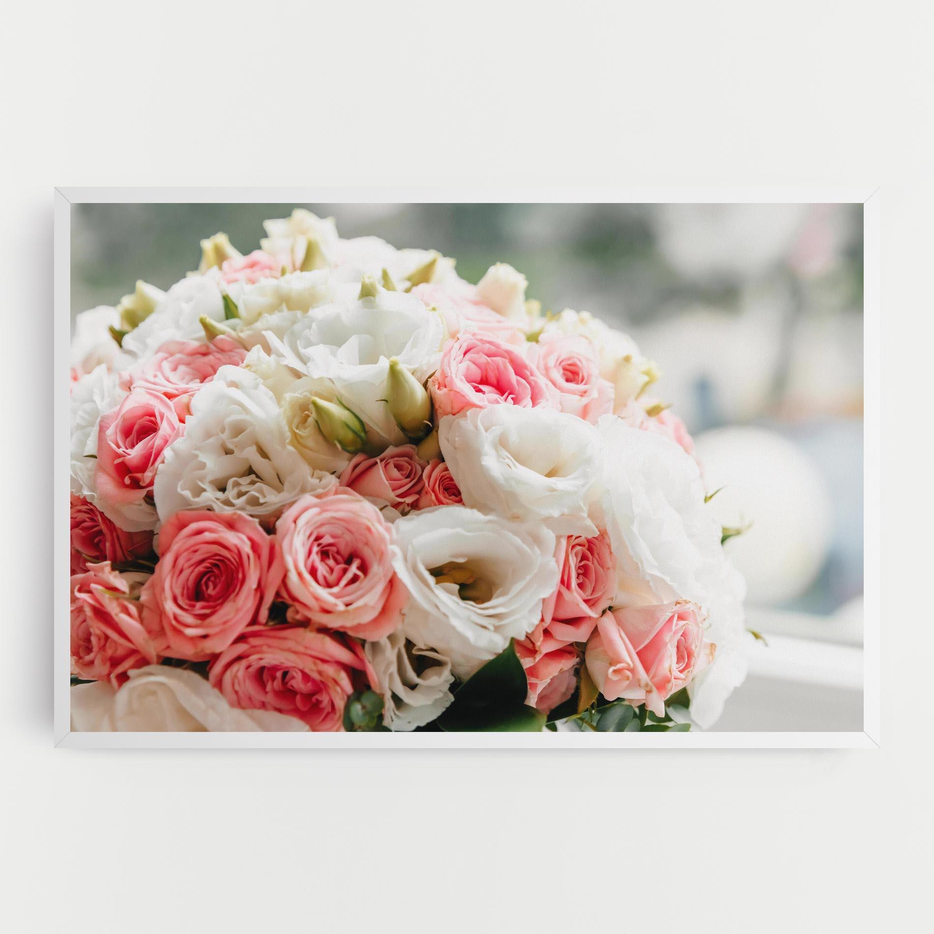 Tablou Canvas Pink Beautiful Bouquet mockup 0