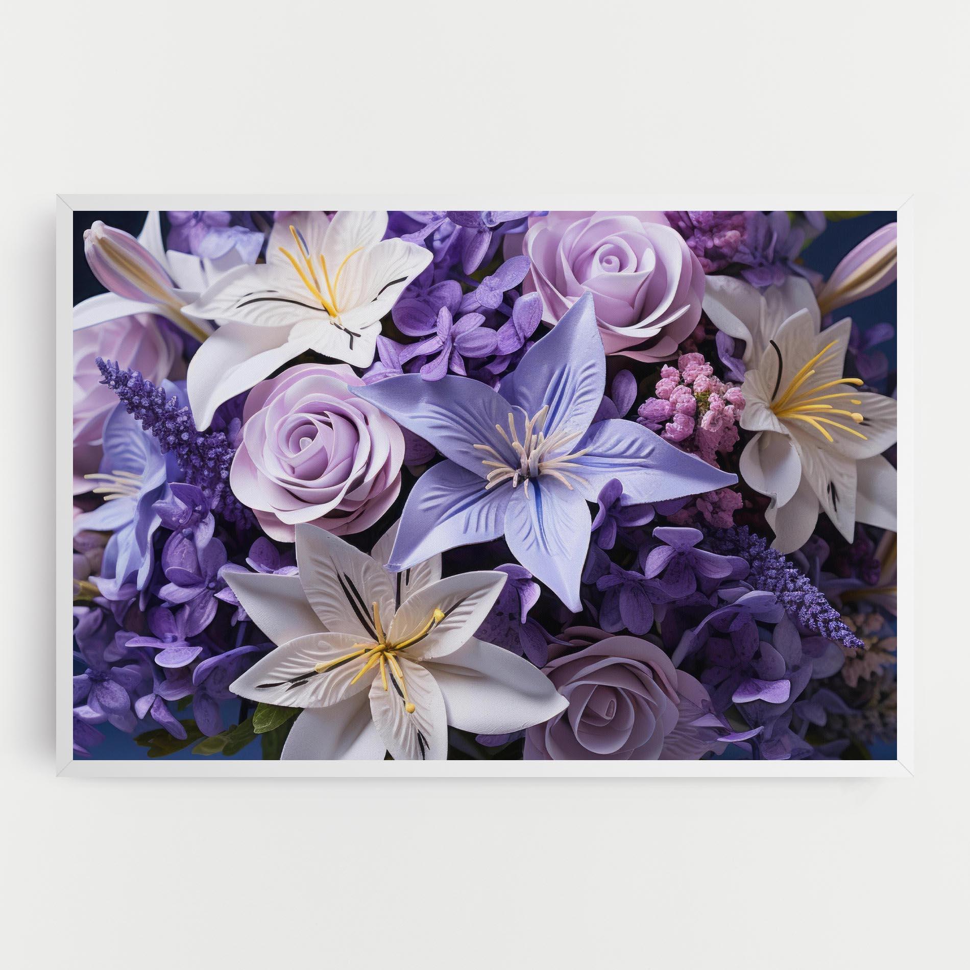 Tablou Canvas Purple Cute Bouquet mockup 0