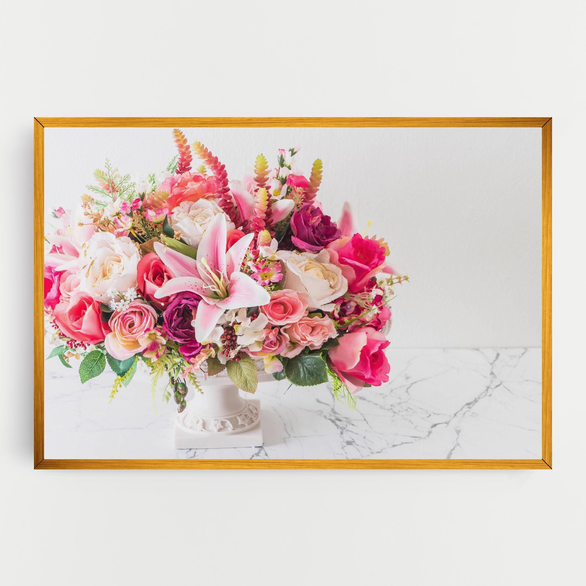 Bouquet Flowers Vase mockup 0